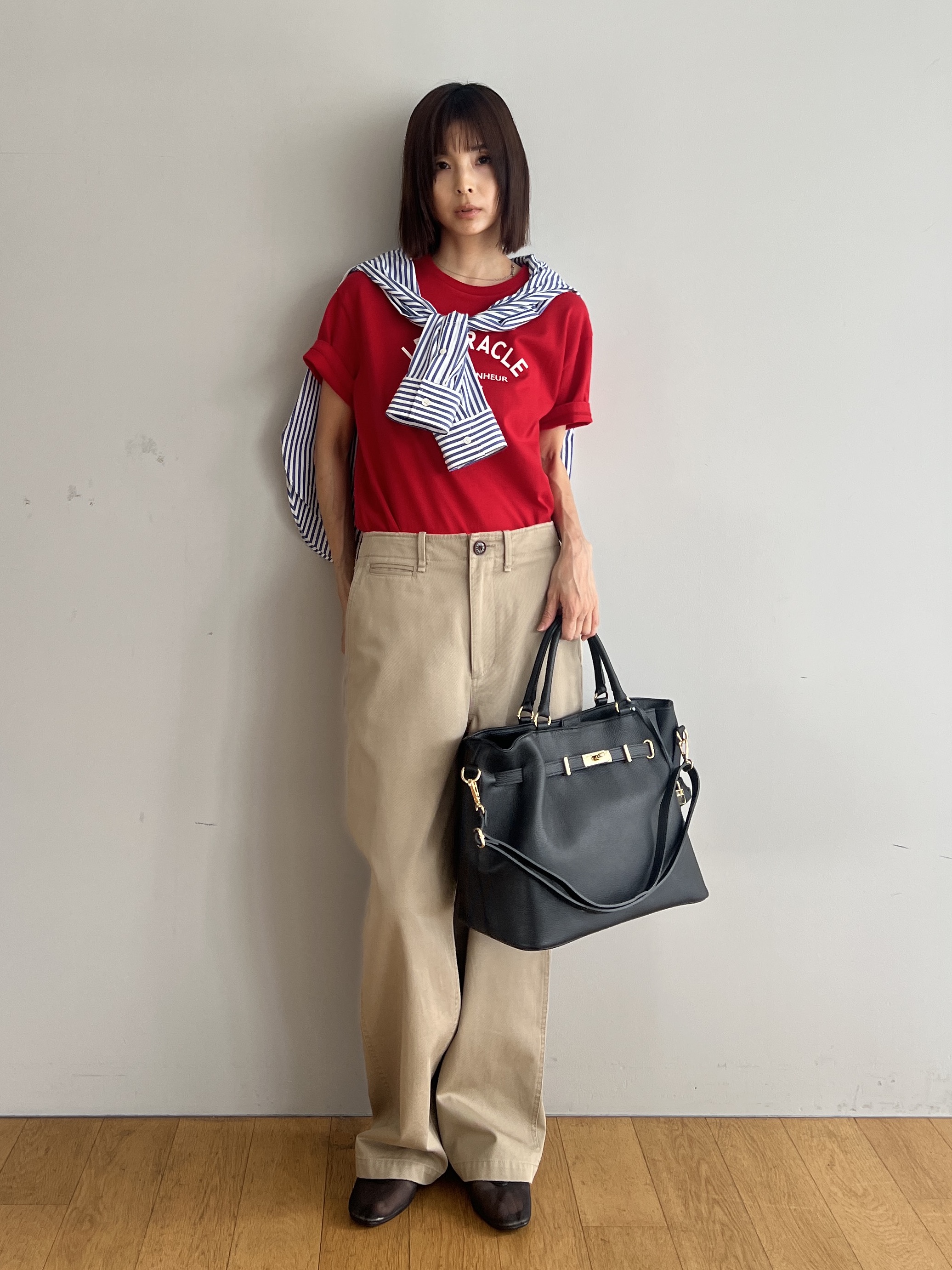 misaさんの「DRESSTERIOR｜ル ミラクルロゴT」を使ったコーディネート