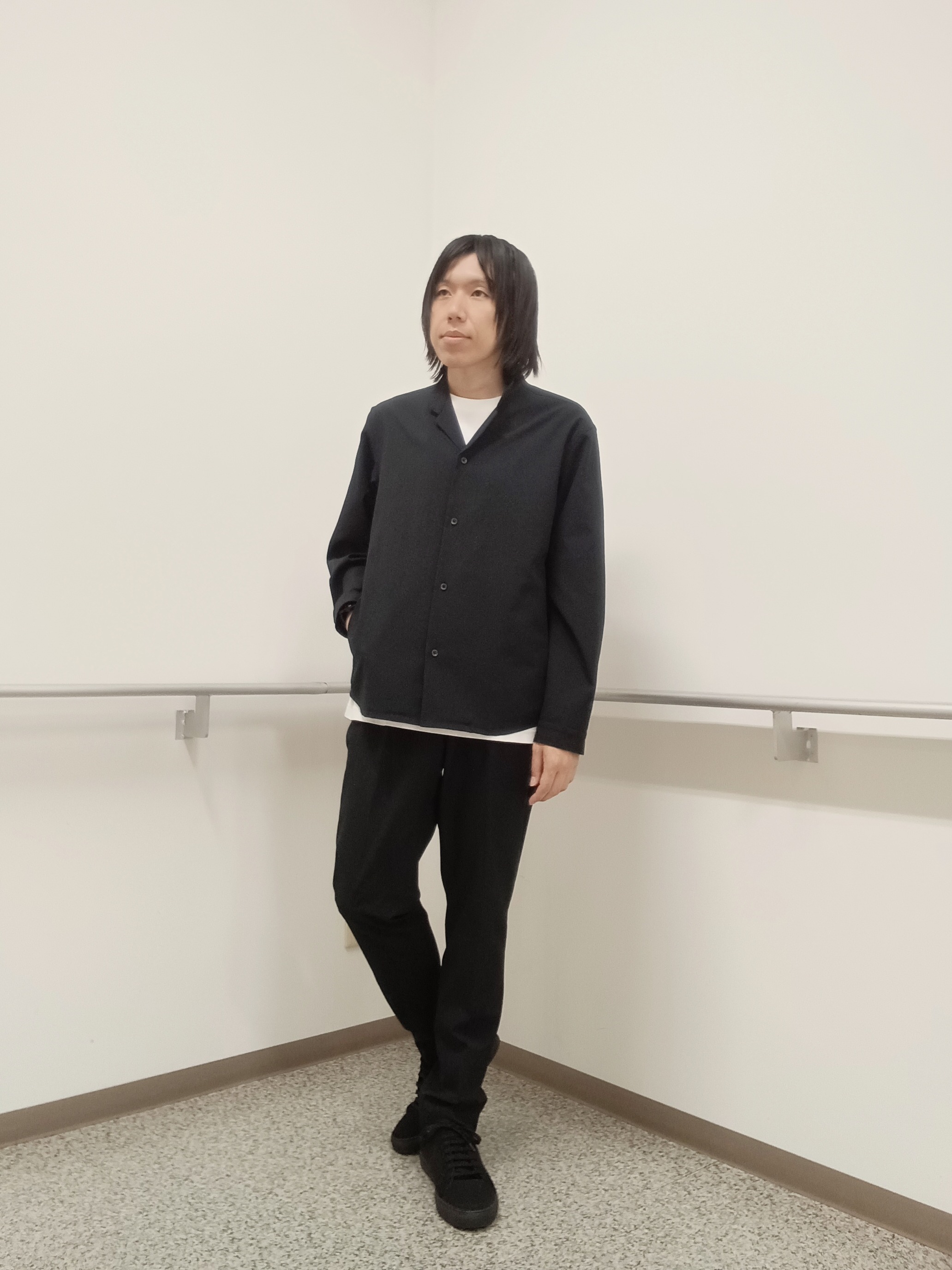 moritaさんの「TAKEO KIKUCHI｜【通気性】トリコットサッカー 7分袖シャツ」を使ったコーディネート