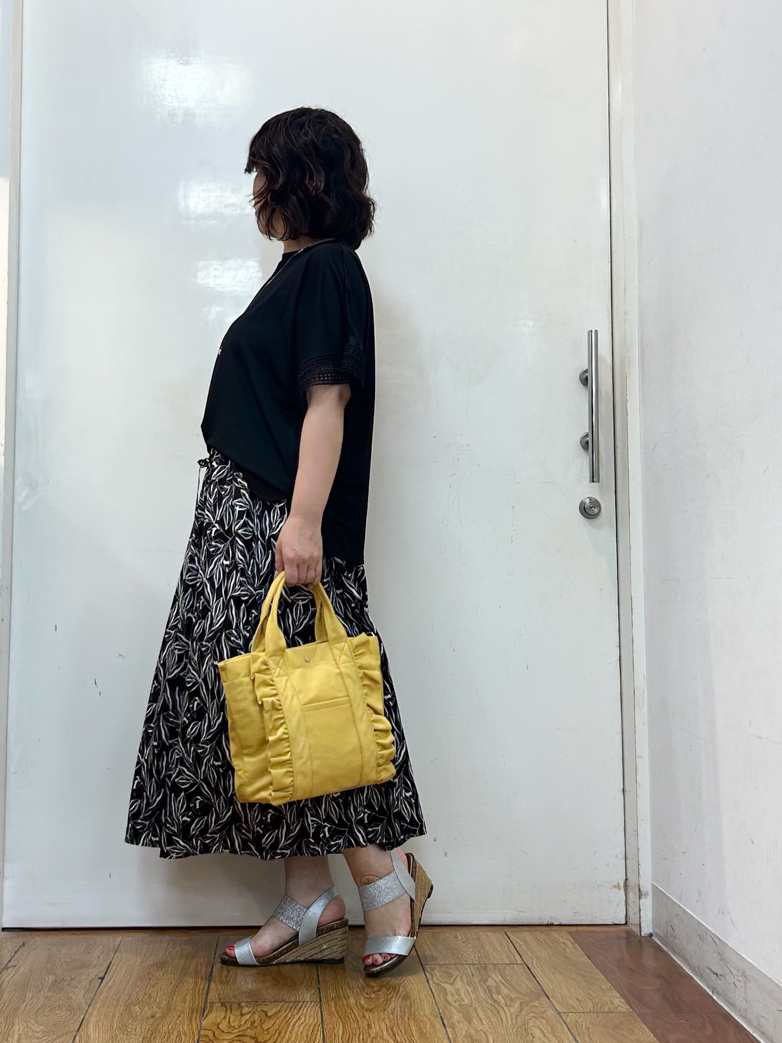 haruさんの「SHOO･LA･RUE｜【ひんやり/UV】お袖レースが上品 ゆったりとろみトップス」を使ったコーディネート