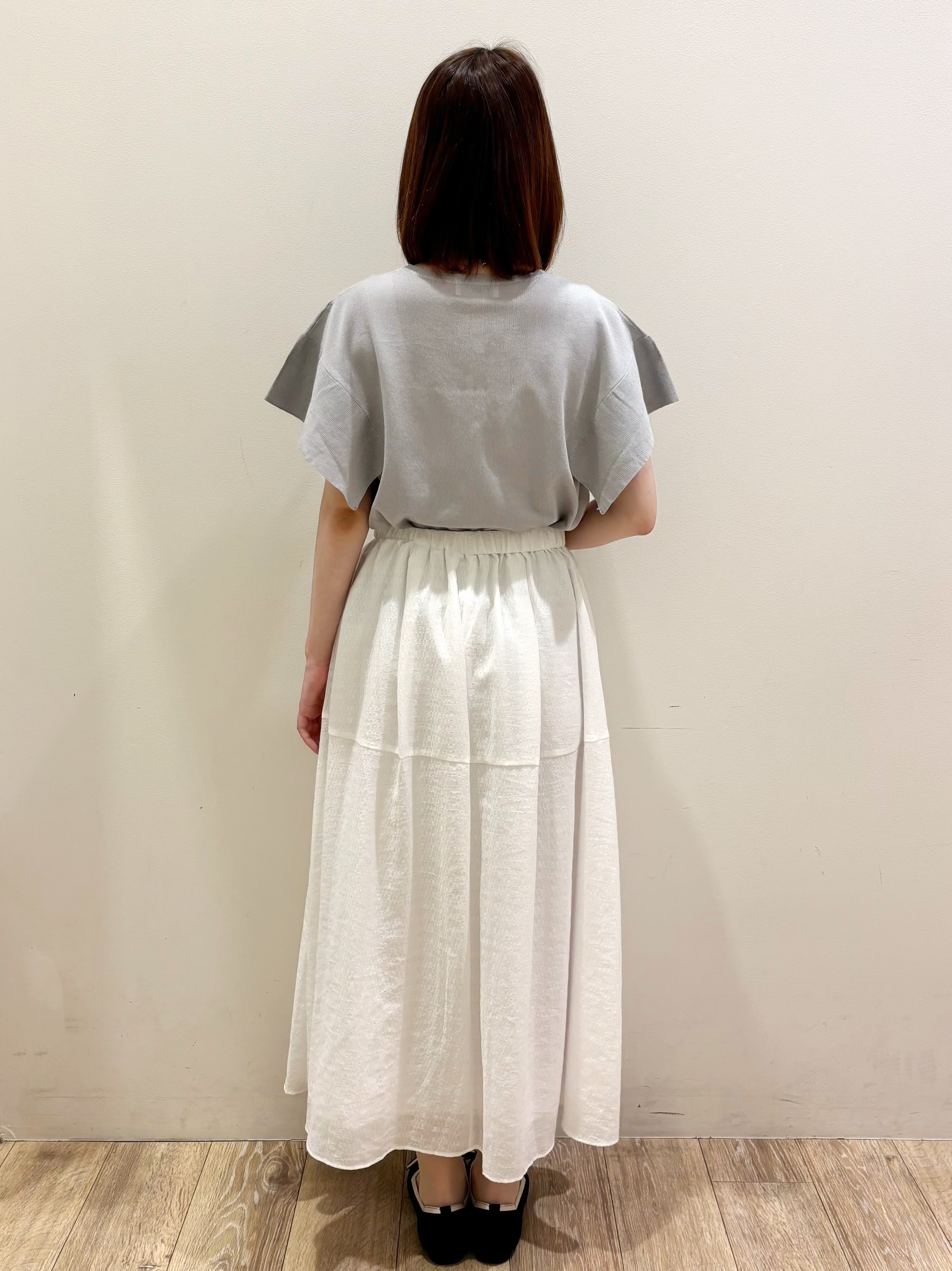 honamiさんの「index｜『STORY Web7月掲載』ドライタッチラメニット《UV／洗える／6col》」を使ったコーディネート