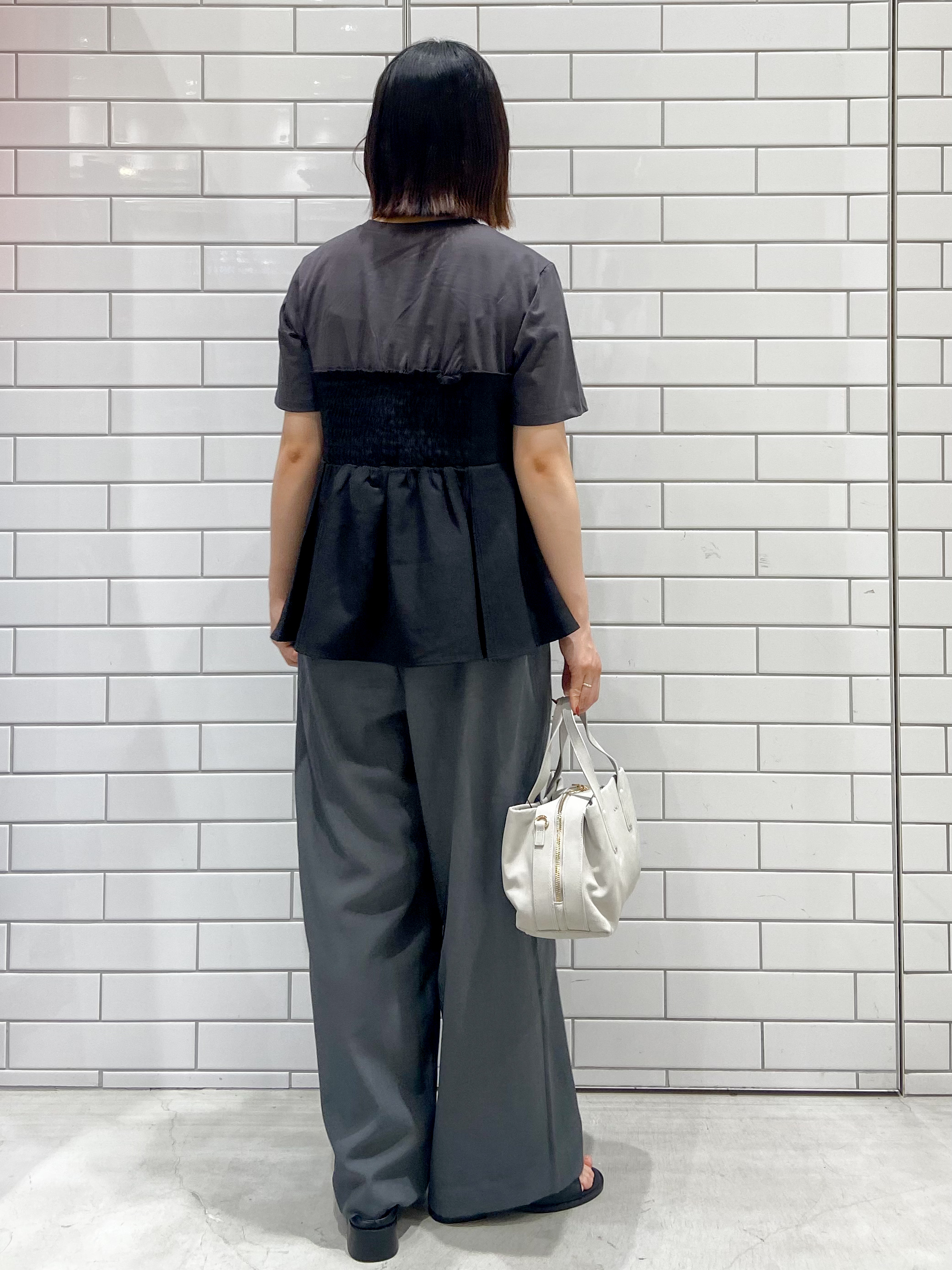 kimiさんの「OPAQUE.CLIP｜ビスチェドッキングカットソー【洗濯機OK】」を使ったコーディネート