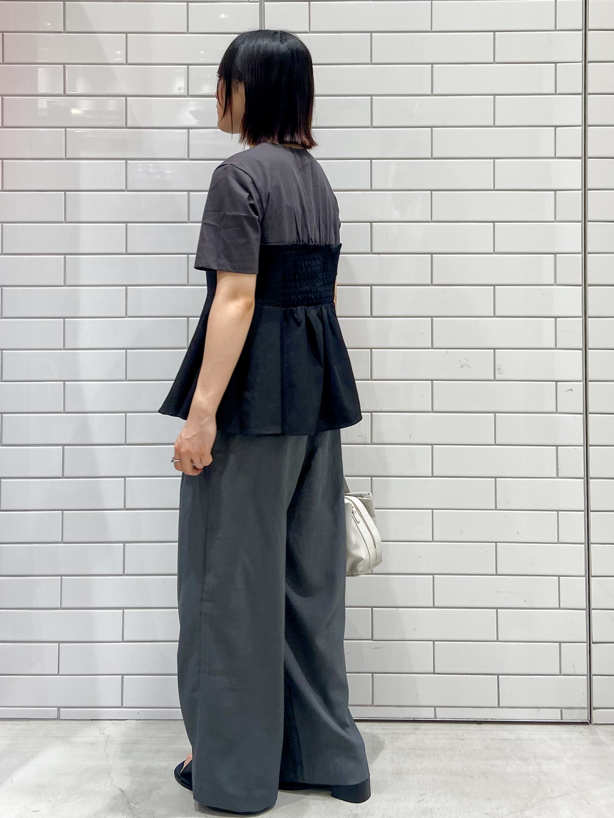kimiさんの「OPAQUE.CLIP｜ビスチェドッキングカットソー【洗濯機OK】」を使ったコーディネート