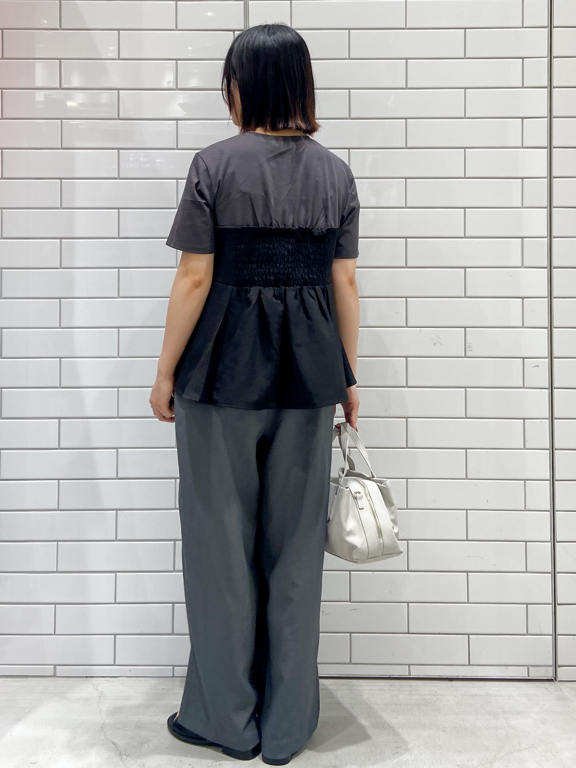 kimiさんの「OPAQUE.CLIP｜ビスチェドッキングカットソー【洗濯機OK】」を使ったコーディネート