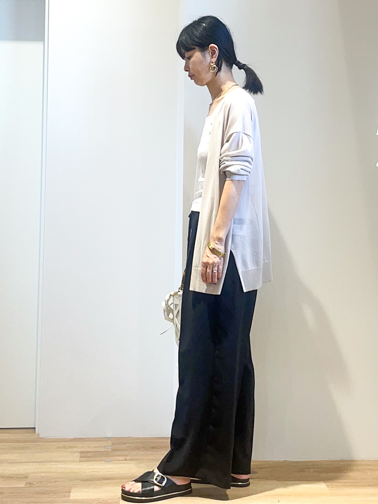 あいさんの「OPAQUE.CLIP｜【接触冷感】ニットカーディガン《洗濯機OK／抗ピリング》」を使ったコーディネート