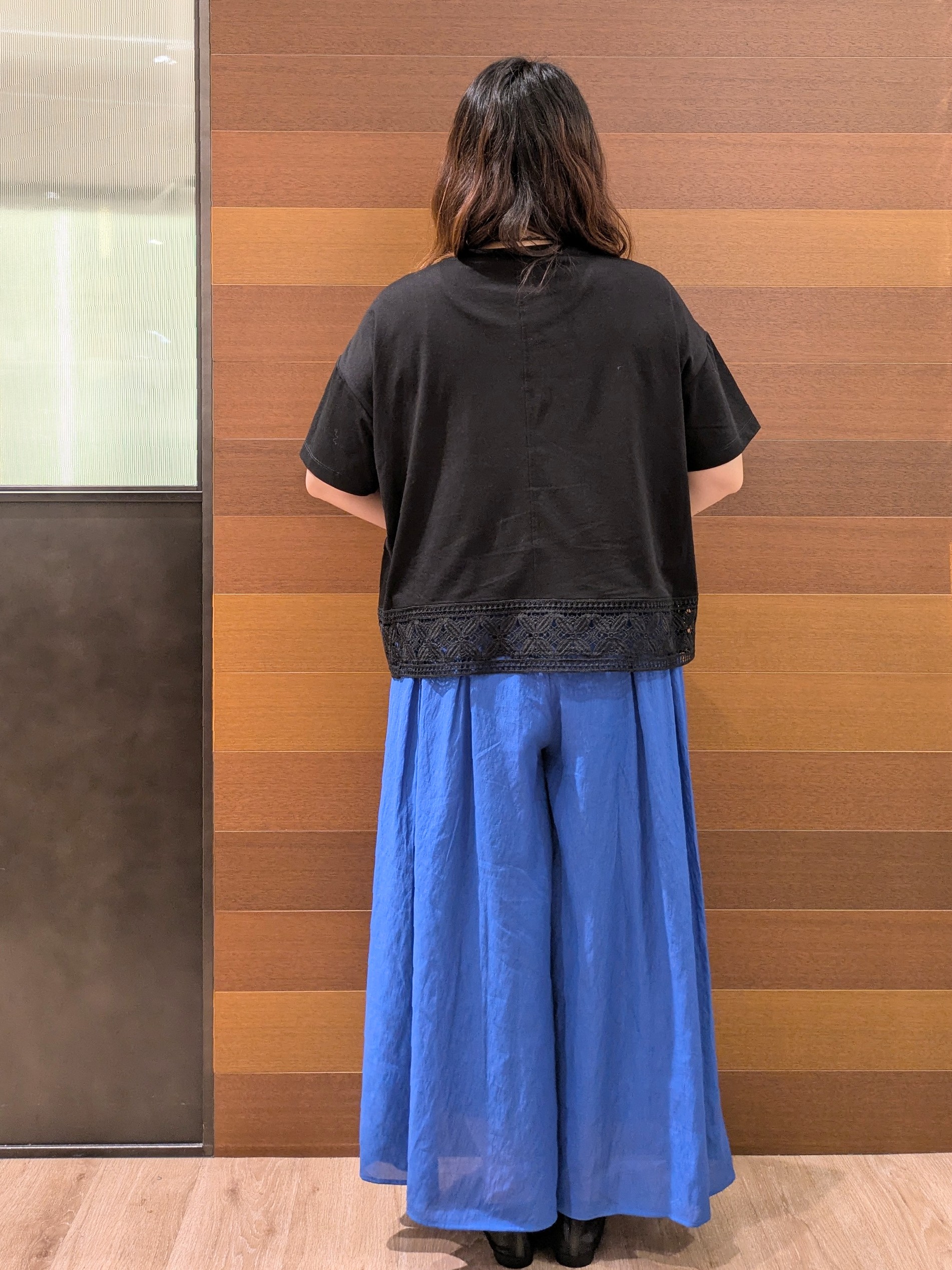 むっちゃんさんの「OPAQUE.CLIP｜裾レースカットソー【洗濯機OK】」を使ったコーディネート