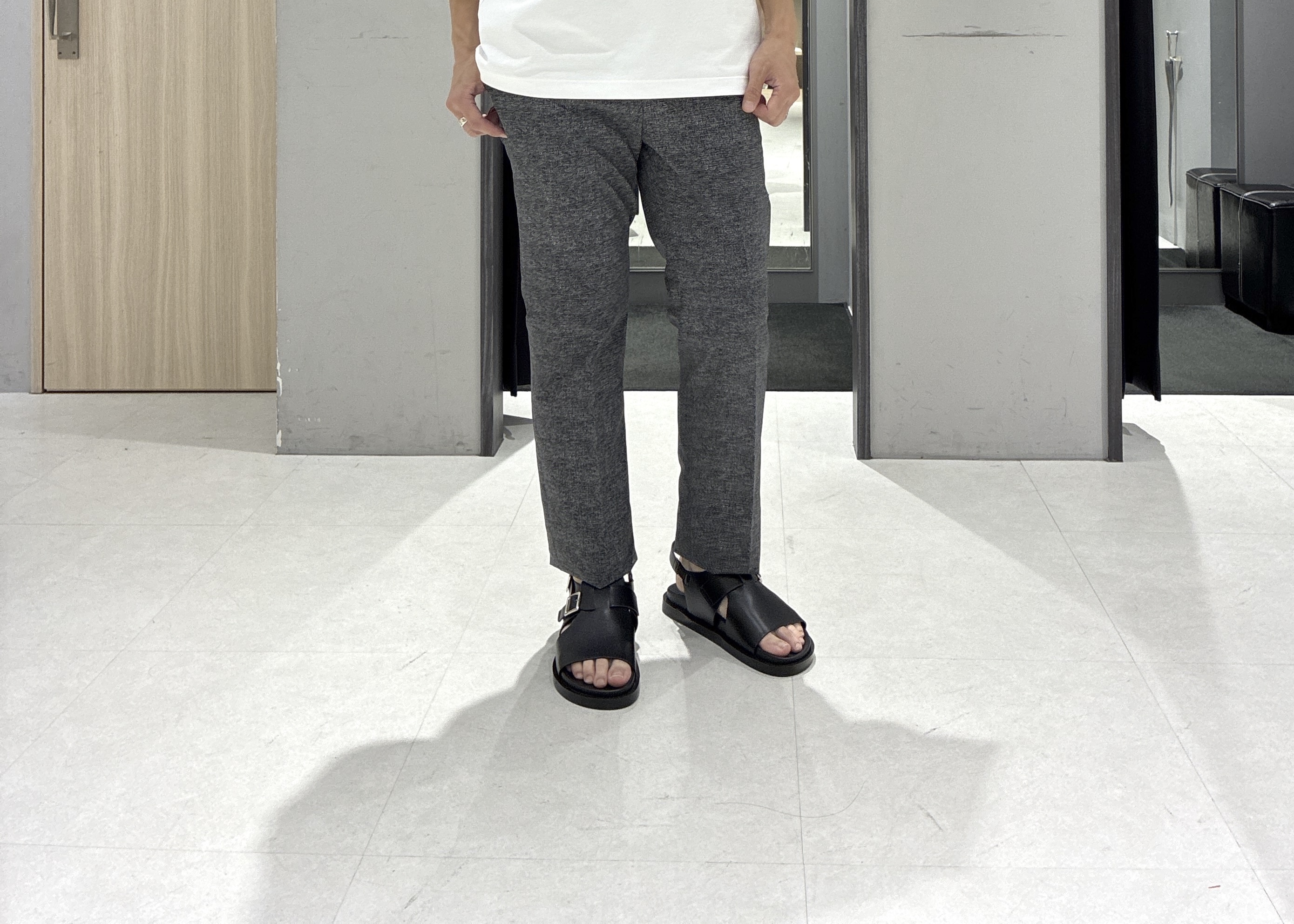 わいずみさんの「TAKEO KIKUCHI｜【接触冷感】ハイブリッド リネン 七分袖シャツ」を使ったコーディネート