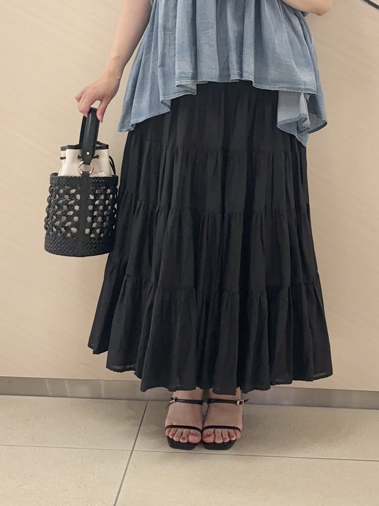 Rinaさんの「DRESSTERIOR｜【otonaMUSE5月号掲載】スキニーベルトサンダル」を使ったコーディネート