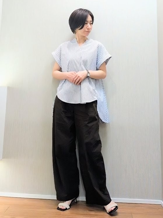 ミズタさんの「UNTITLED｜【多機能付き】バックプリーツデザインブラウス」を使ったコーディネート