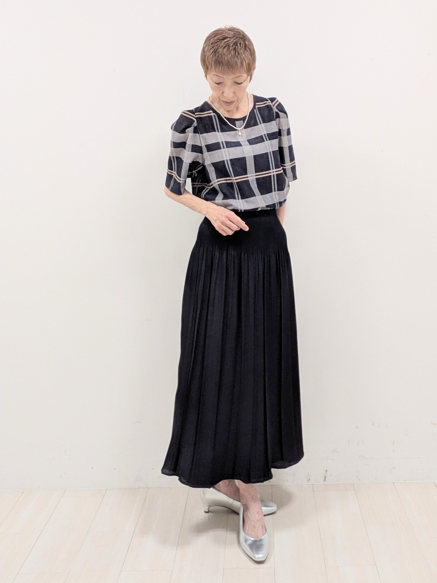 sachiさんの「Reflect｜【SS-4Lサイズ／UVカット／接触冷感】匠ジャケット／ベーシックテーラード」を使ったコーディネート