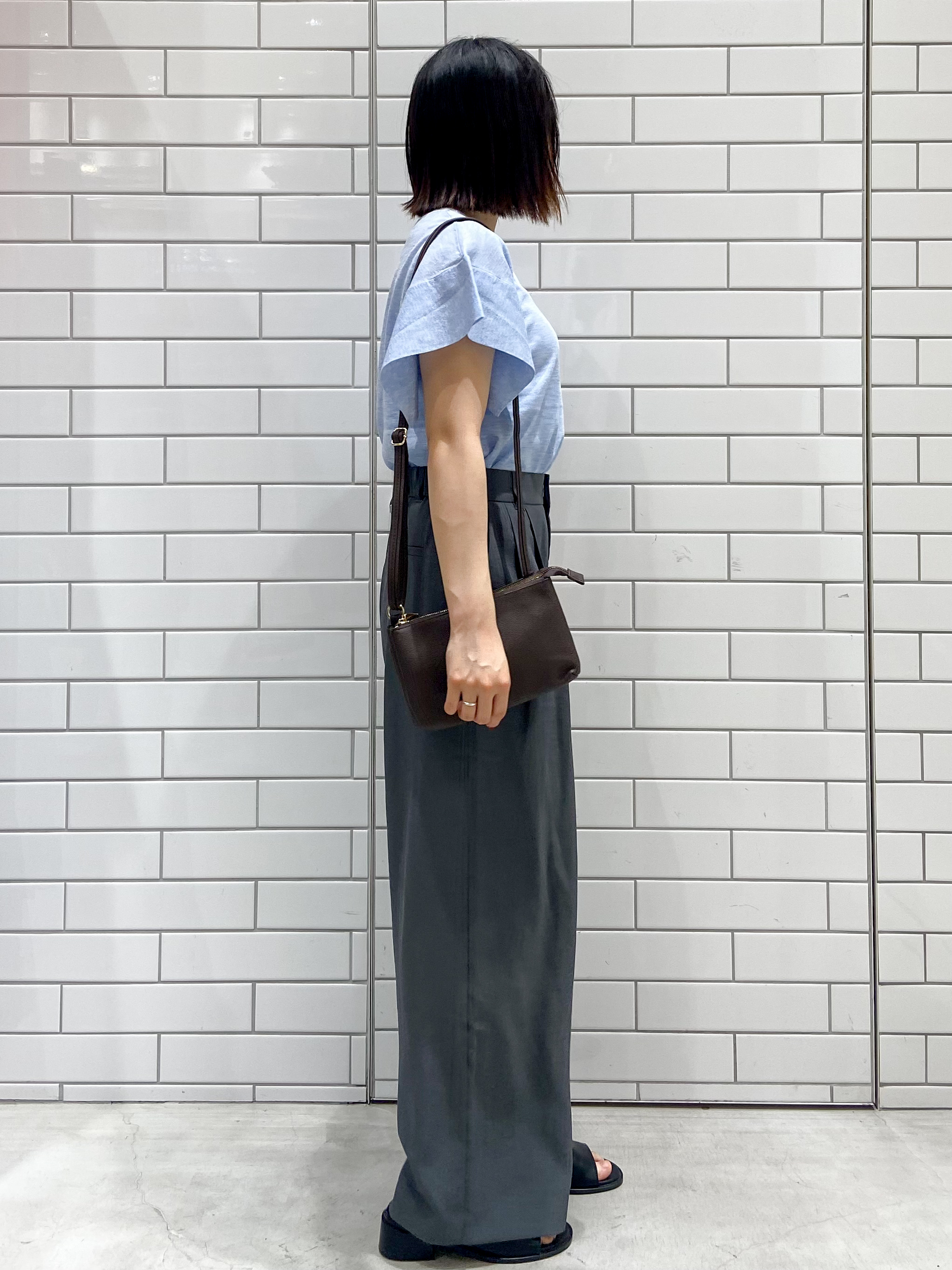 kimiさんの「OPAQUE.CLIP｜『STORY Web7月掲載』ドライタッチラメニット《UV／洗える／6col》」を使ったコーディネート