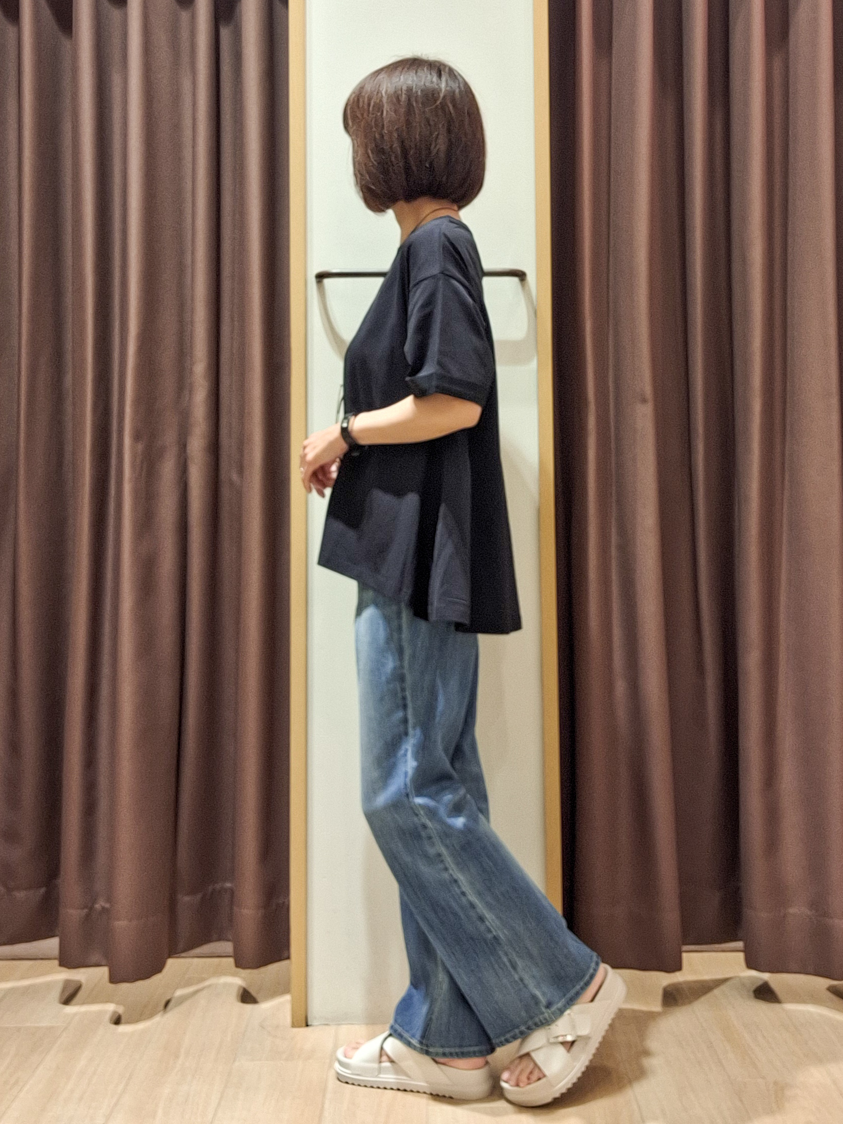 ウタさんの「grove｜【遮熱／吸水速乾／接触冷感／UVカット】フレアシルエットTシャツ」を使ったコーディネート