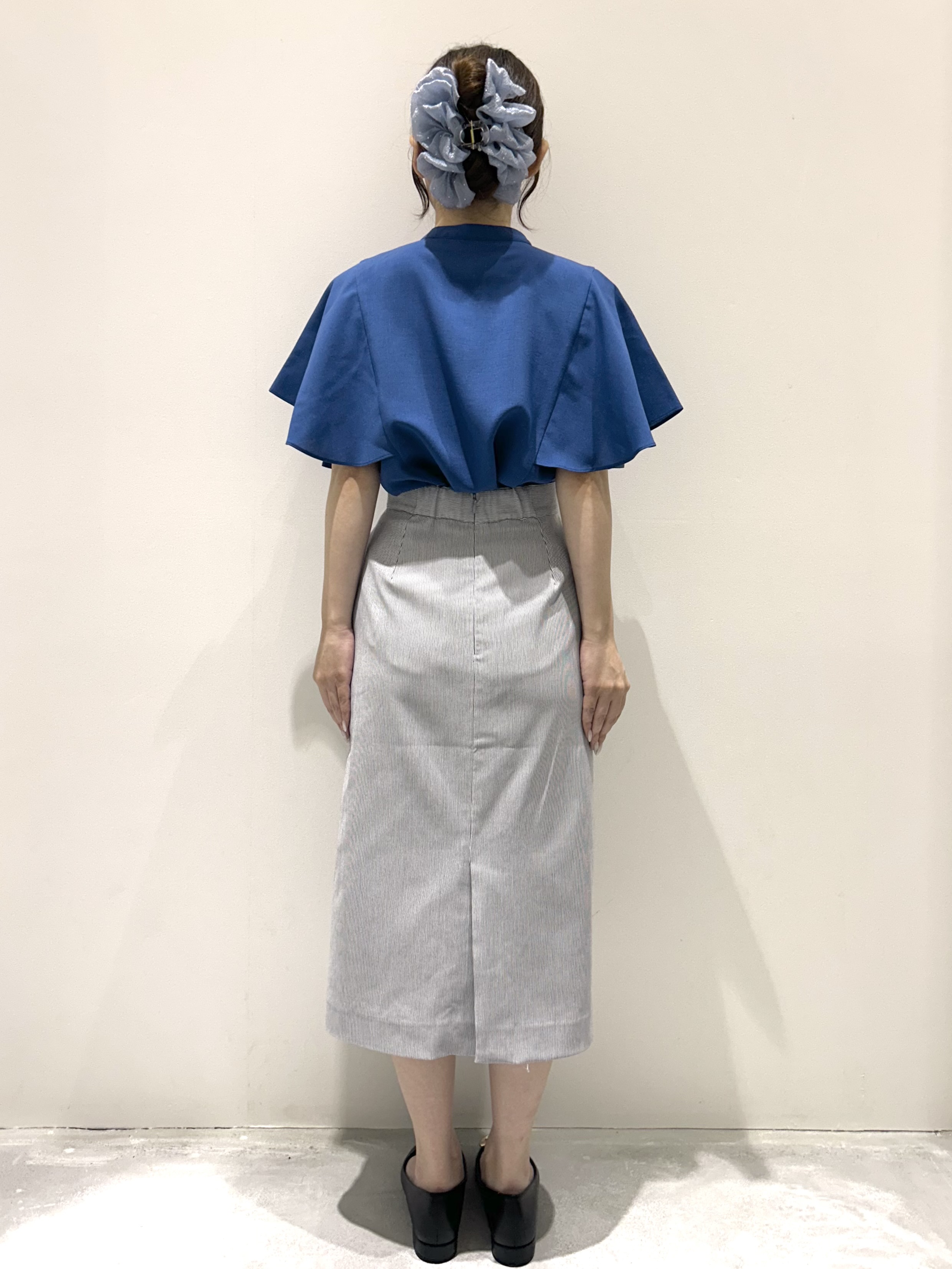 えぬさんの「OPAQUE.CLIP｜【接触冷感／吸水速乾】フレアスリーブブラウス《イージーアイロン／洗濯機OK》」を使ったコーディネート