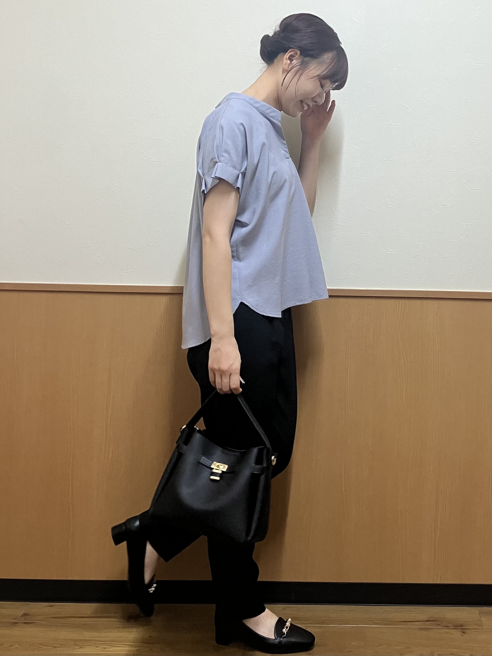 MAYUKIさんの「index｜【接触冷感／吸水速乾】タックスキッパーブラウス《防シワ／イージーアイロン／洗濯機OK／9col》」を使ったコーディネート