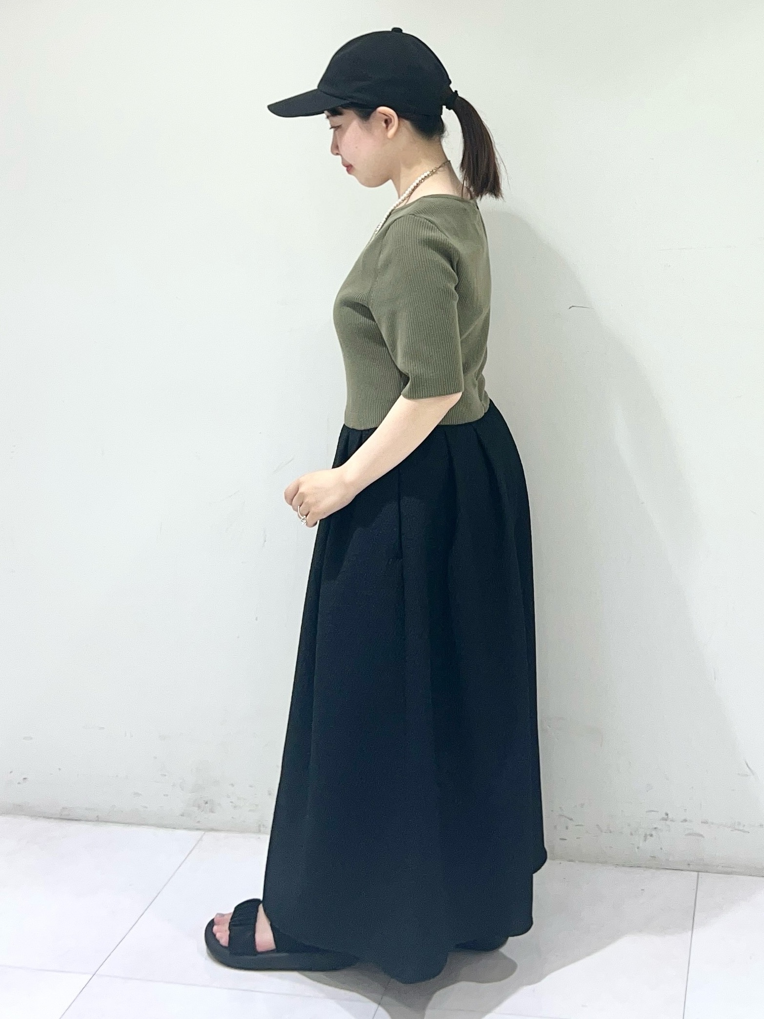 Mitsukiさんの「UNTITLED｜【撥水／UV】コットン混キャップ」を使ったコーディネート