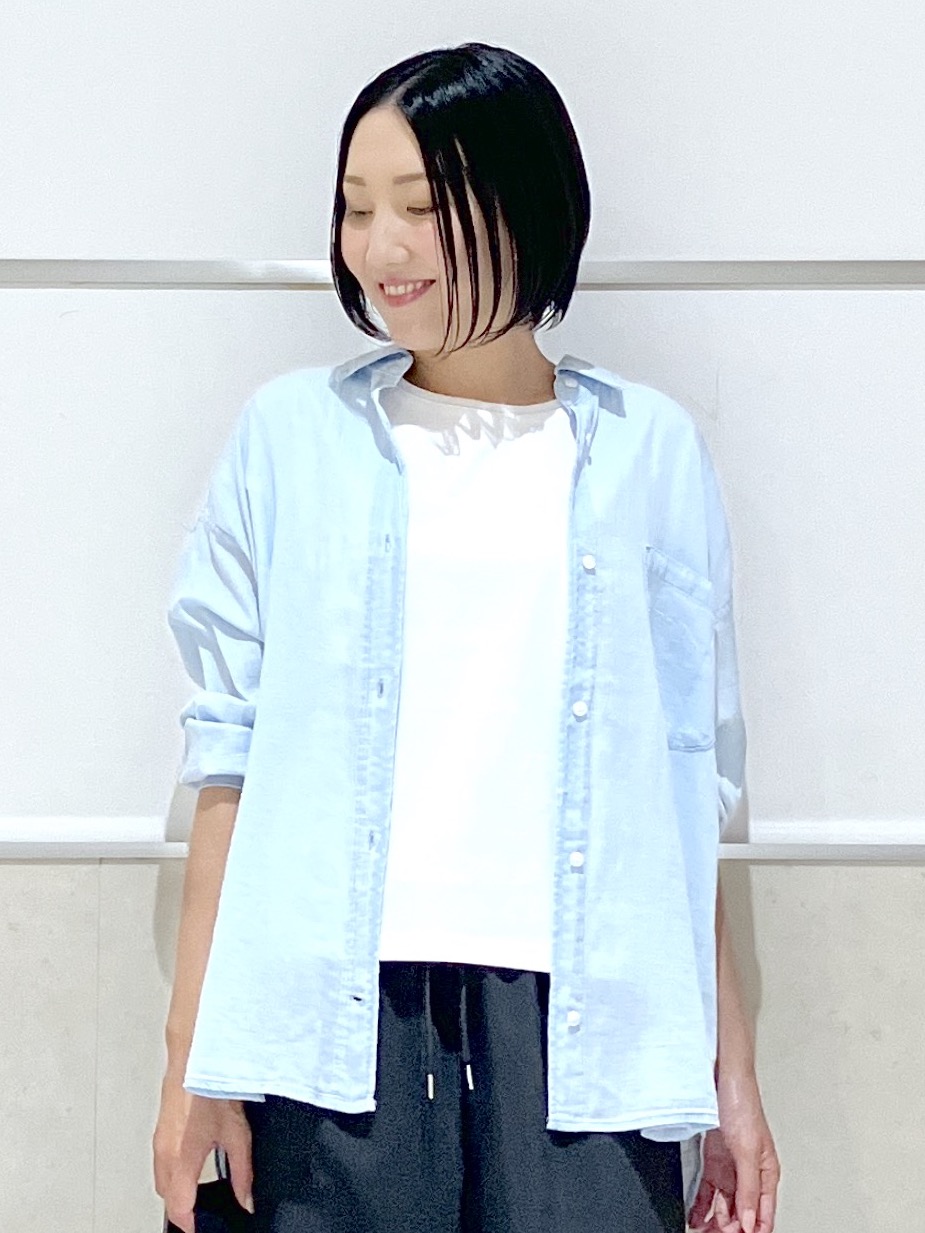eriko さんの「Dessin｜【UVカット/接触冷感】美光沢カットソー」を使ったコーディネート