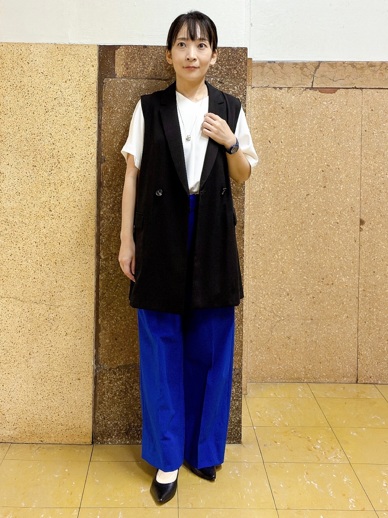 hattoriさんの「INDIVI｜【着る日傘】ドルマントップス」を使ったコーディネート