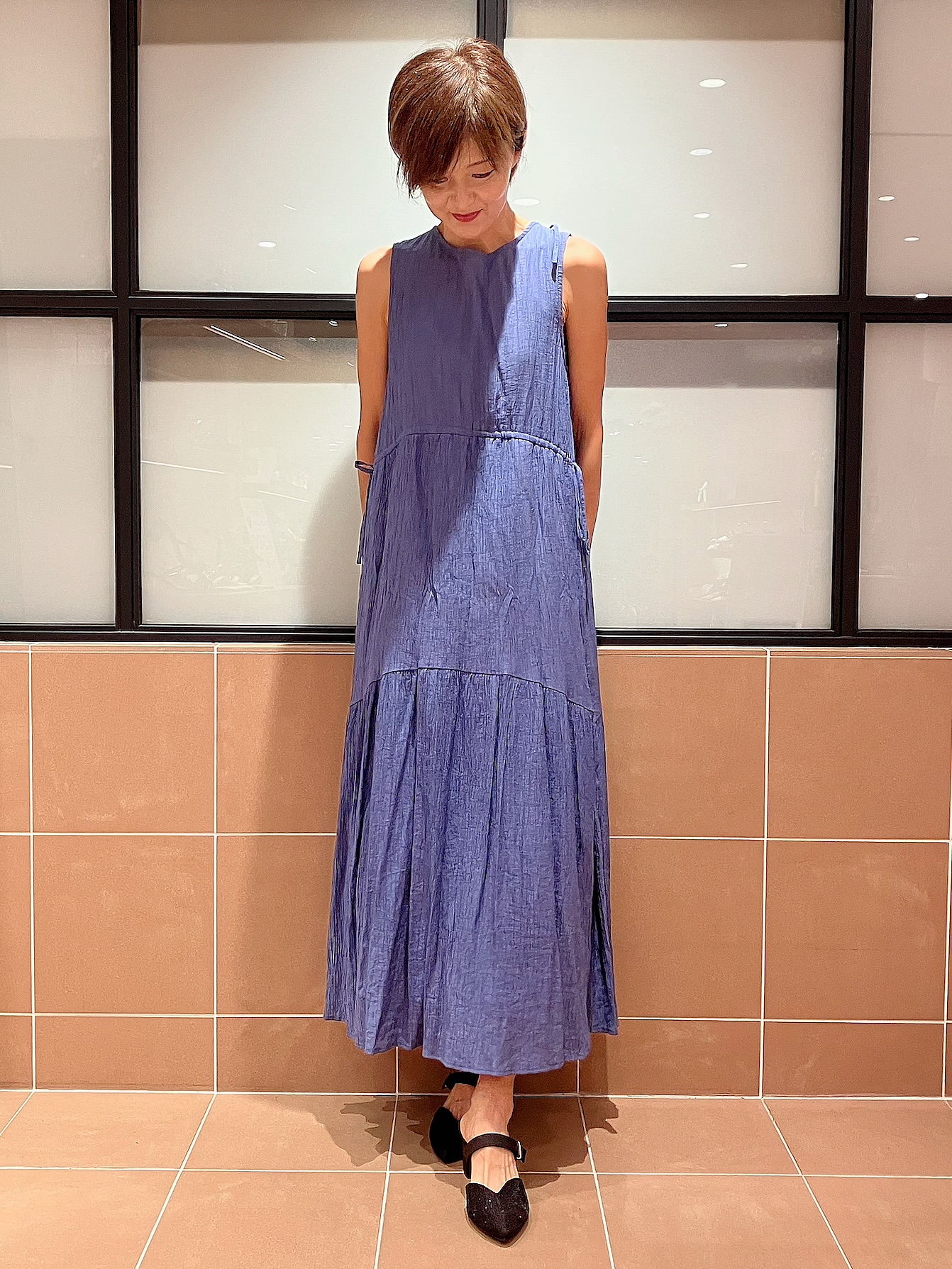 Ｋさんの「ESPERANZA｜シャイニーミュールパンプス」を使ったコーディネート