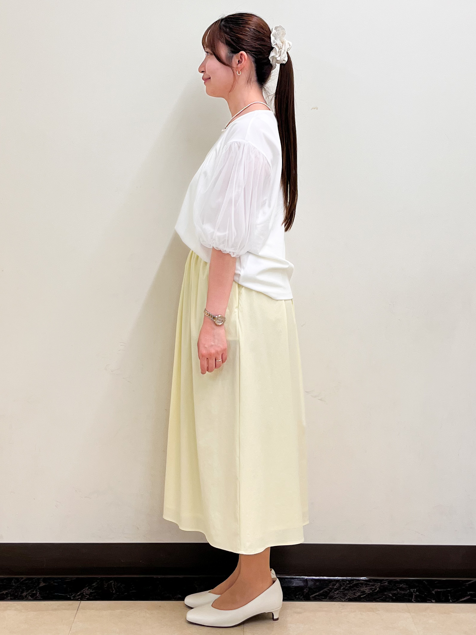 mikikoさんの「Reflect｜【UVカット／接触冷感／吸水速乾】チュールスリーブプルオーバー」を使ったコーディネート