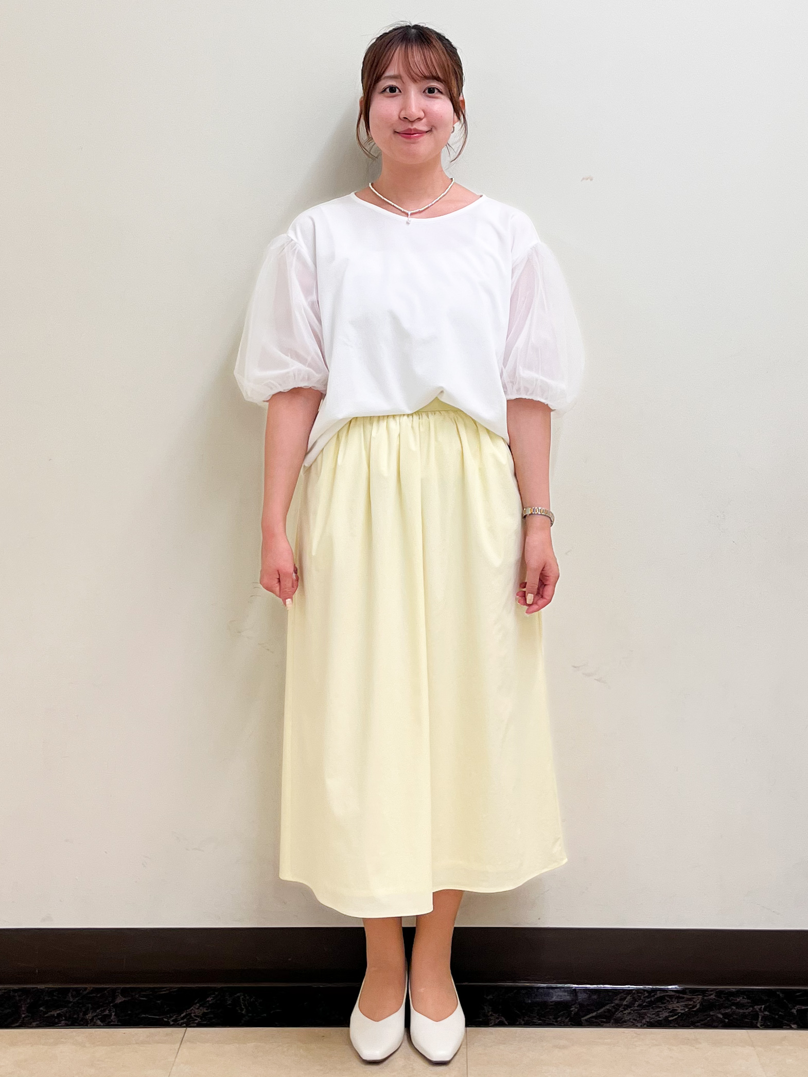 mikikoさんの「Reflect｜【UVカット／接触冷感／吸水速乾】チュールスリーブプルオーバー」を使ったコーディネート