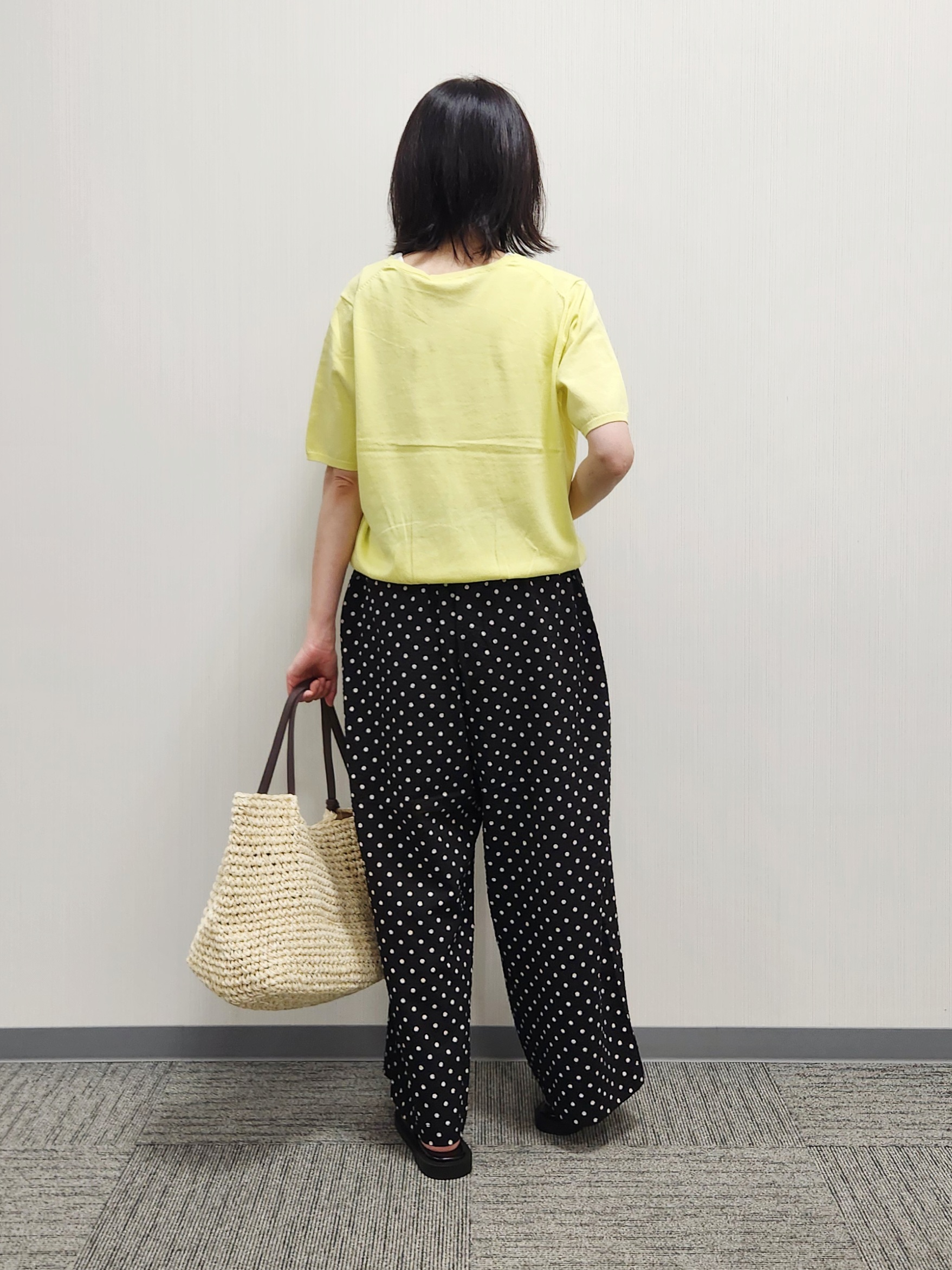 naraさんの「Dessin｜【9色展開/接触冷感/UVカット】ドライタッチサマーニットT」を使ったコーディネート