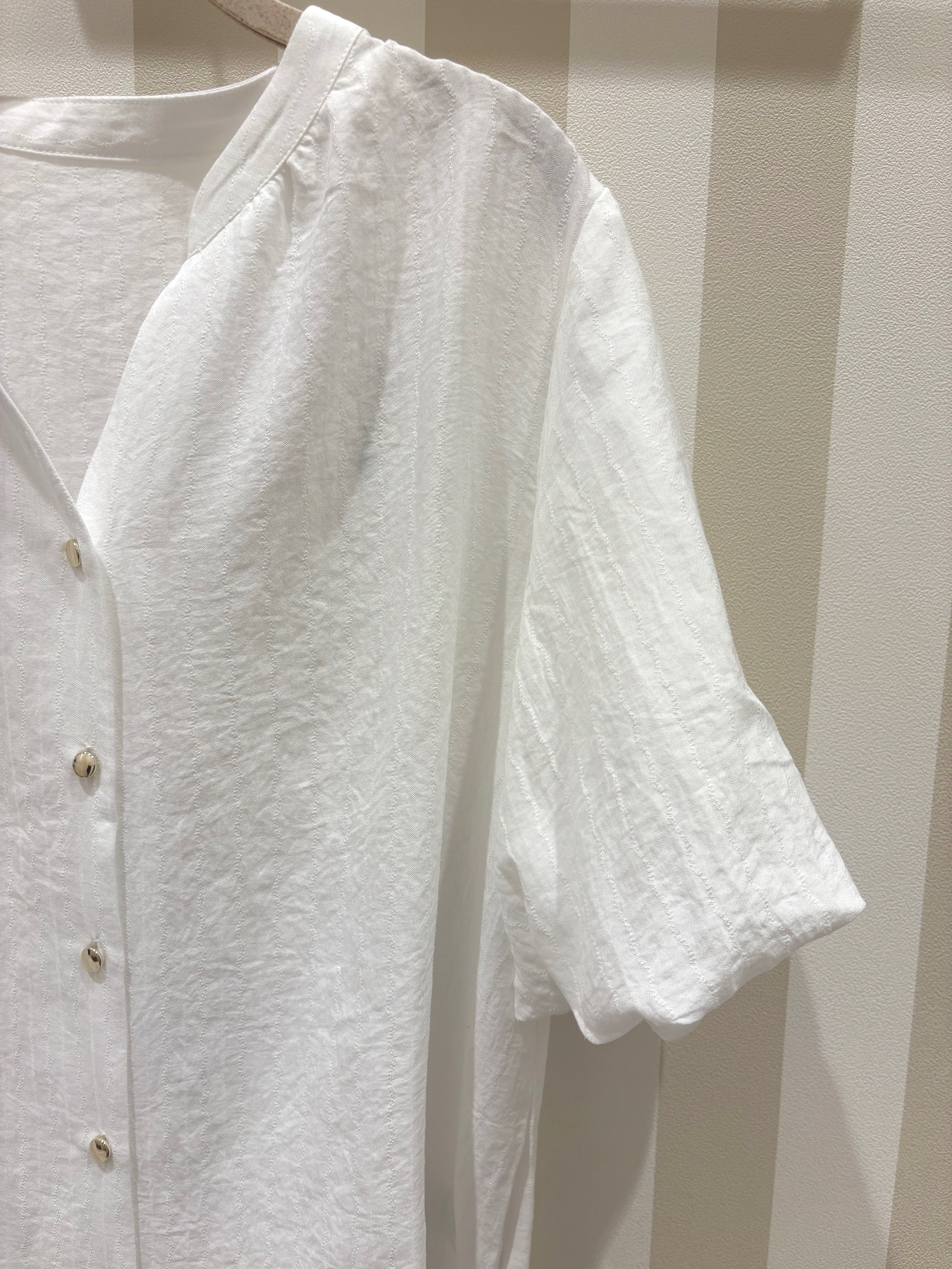 Lunaさんの「SHOO･LA･RUE｜【S-LL/洗濯機可】バルーンスリーブ　キーネックブラウス」を使ったコーディネート