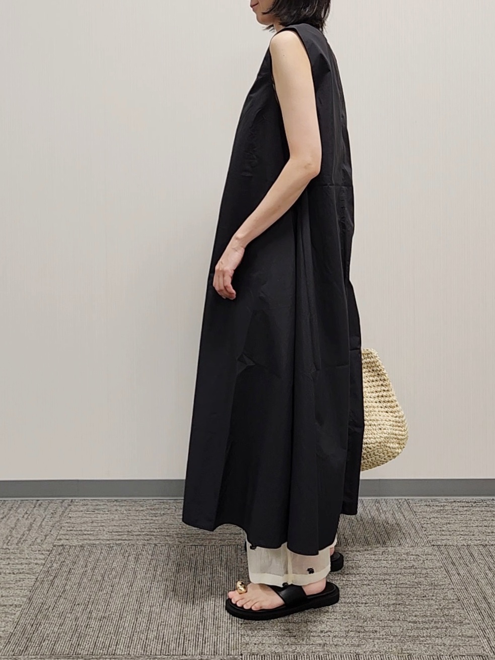 naraさんの「Dessin｜【撥水】Aラインナイロンワンピース」を使ったコーディネート