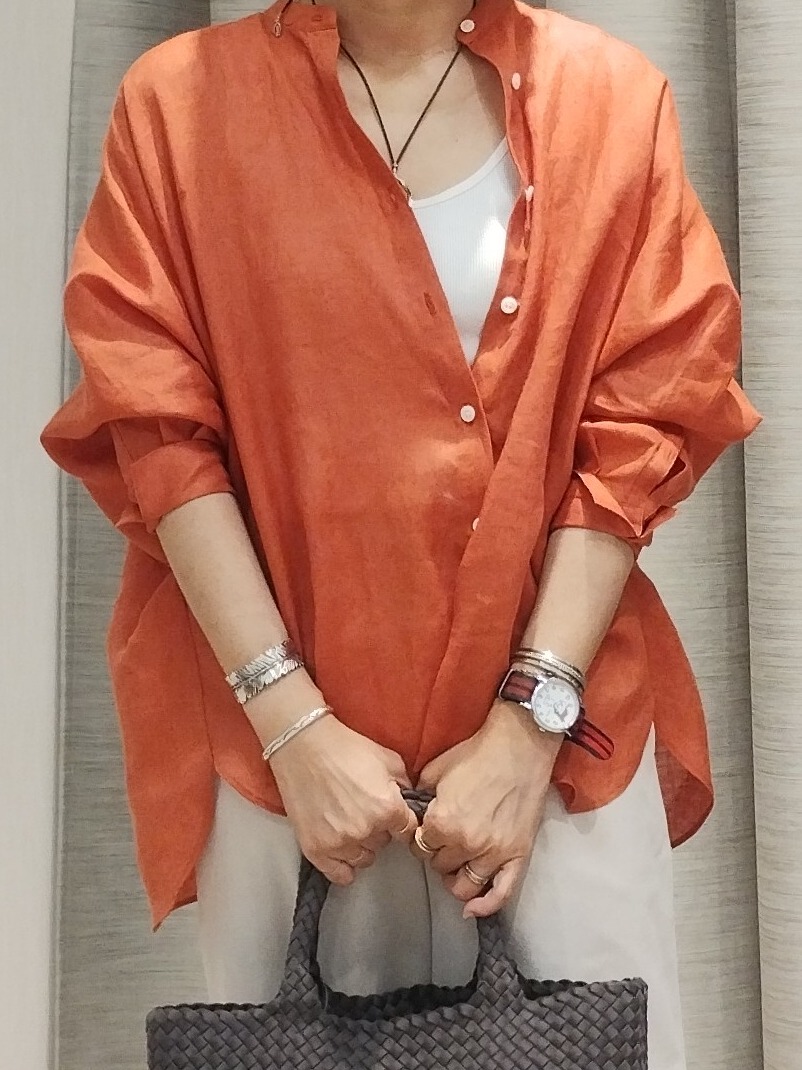 u&minus;macoさんの「UNTITLED｜【麻100】リネンドルマンシャツ」を使ったコーディネート