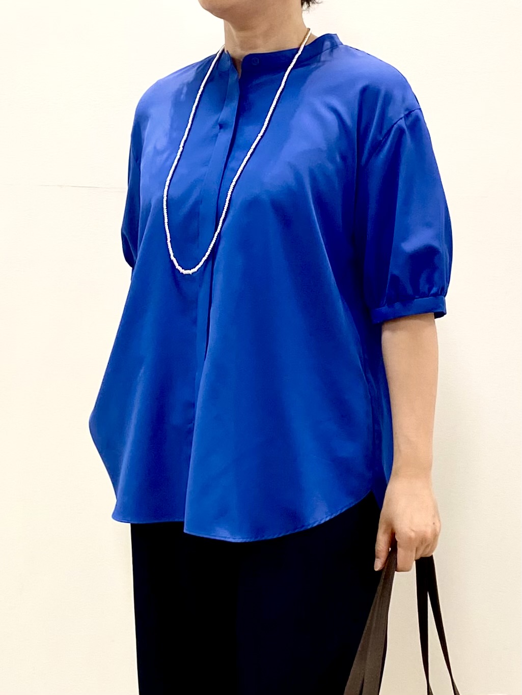 oharaさんの「Reflect｜【手洗い可】異素材ドッキングブラウス」を使ったコーディネート