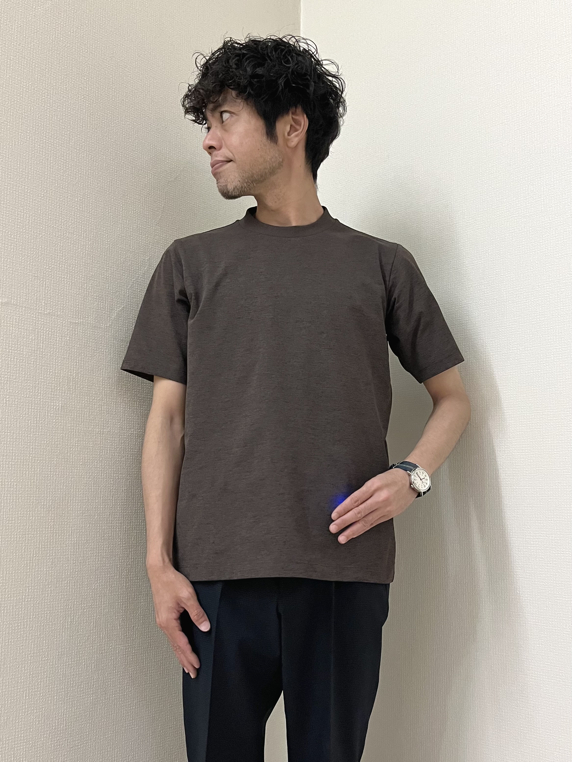 URAさんの「TAKEO KIKUCHI｜【Begin5月号掲載/通気性】トリコットサッカー ジャケット」を使ったコーディネート