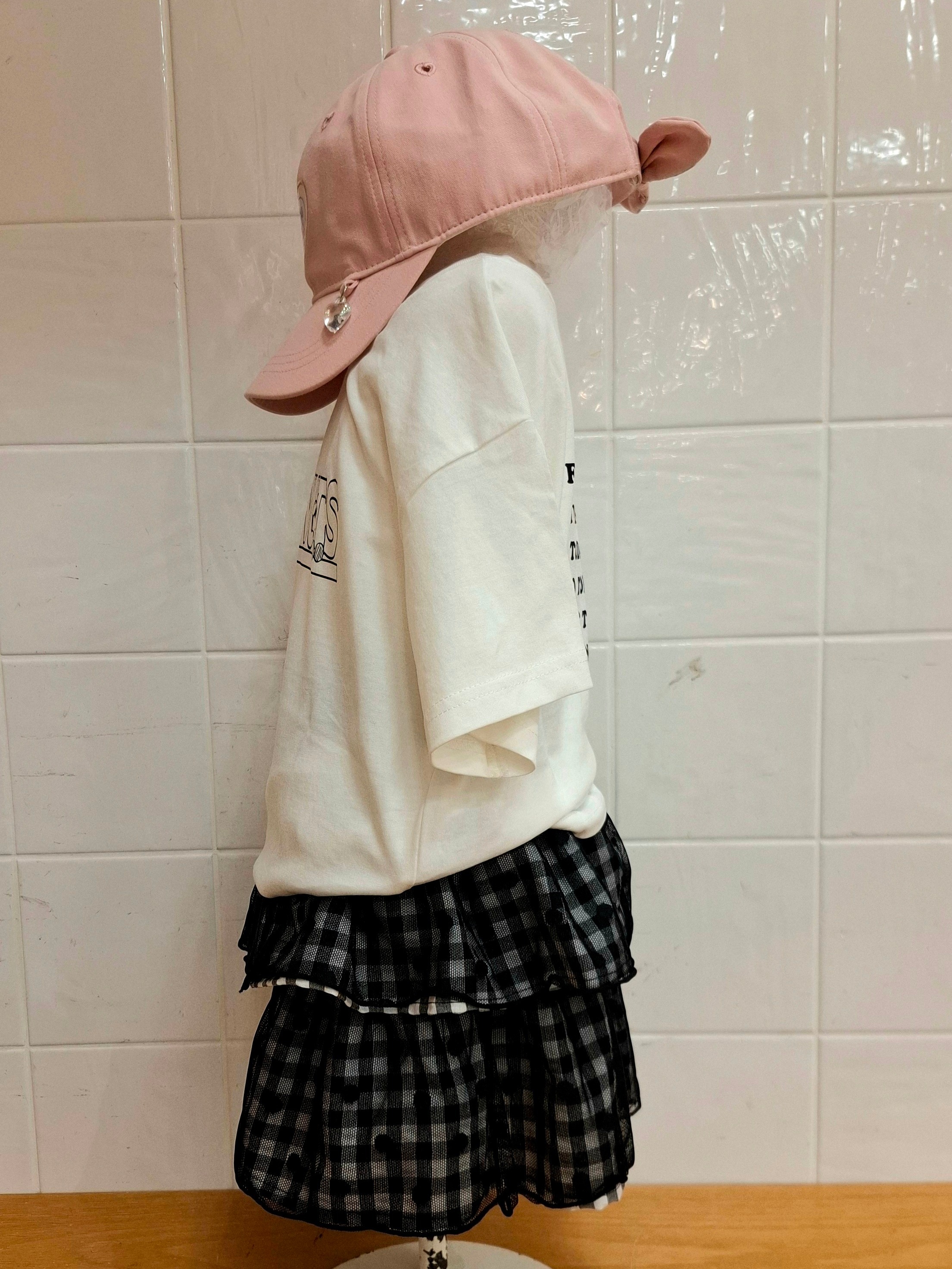 haruさんの「SHOO･LA･RUE｜【PEANUTS／ひんやり／親子リンク】プリントTシャツ」を使ったコーディネート