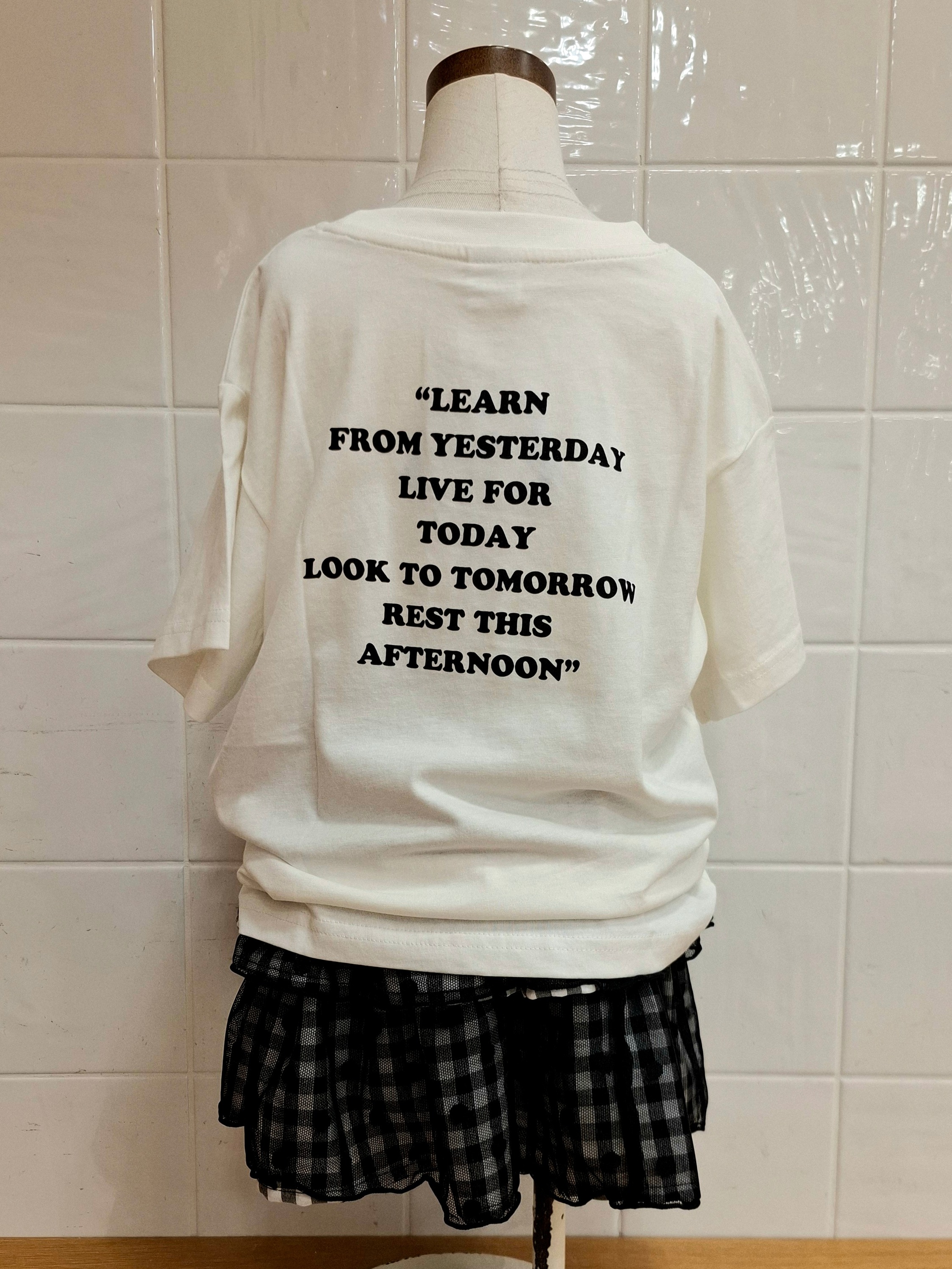haruさんの「SHOO･LA･RUE｜【PEANUTS／ひんやり／親子リンク】プリントTシャツ」を使ったコーディネート