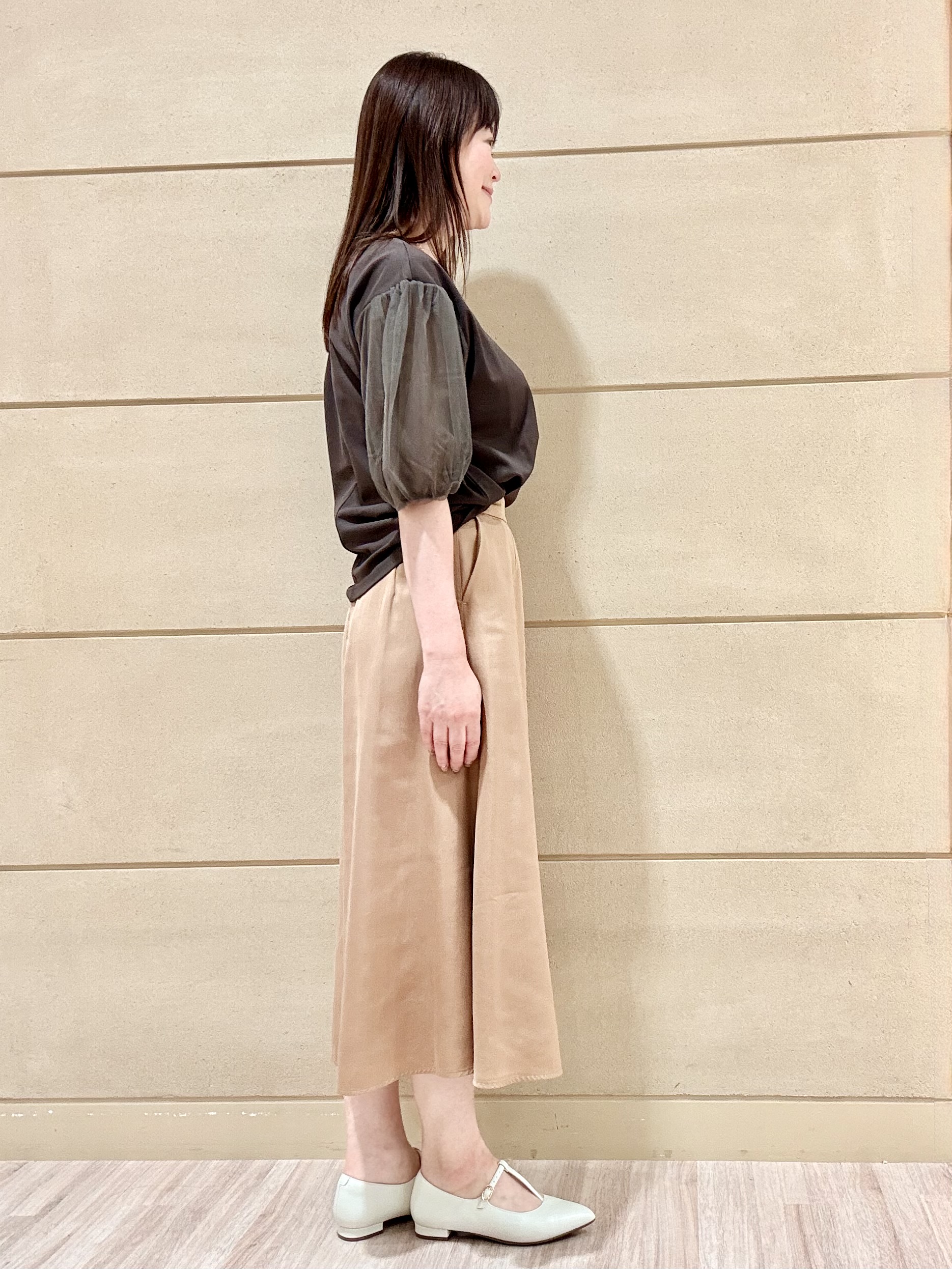 Marさんの「Reflect｜【UVカット／接触冷感／吸水速乾】チュールスリーブプルオーバー」を使ったコーディネート