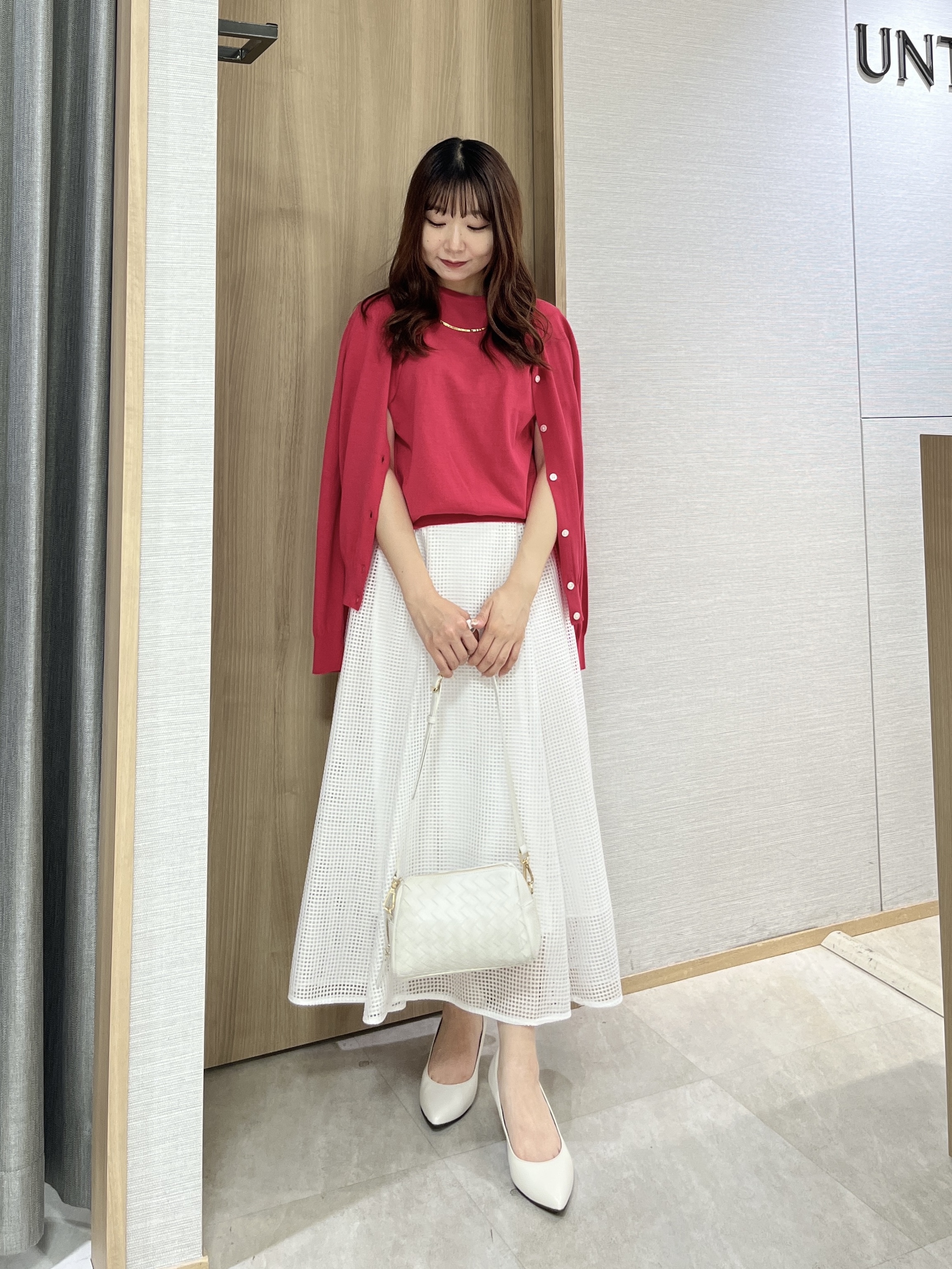 KAHOさんの「UNTITLED｜【9色展開/アンサンブル可/洗える】コットンベーシックニット」を使ったコーディネート