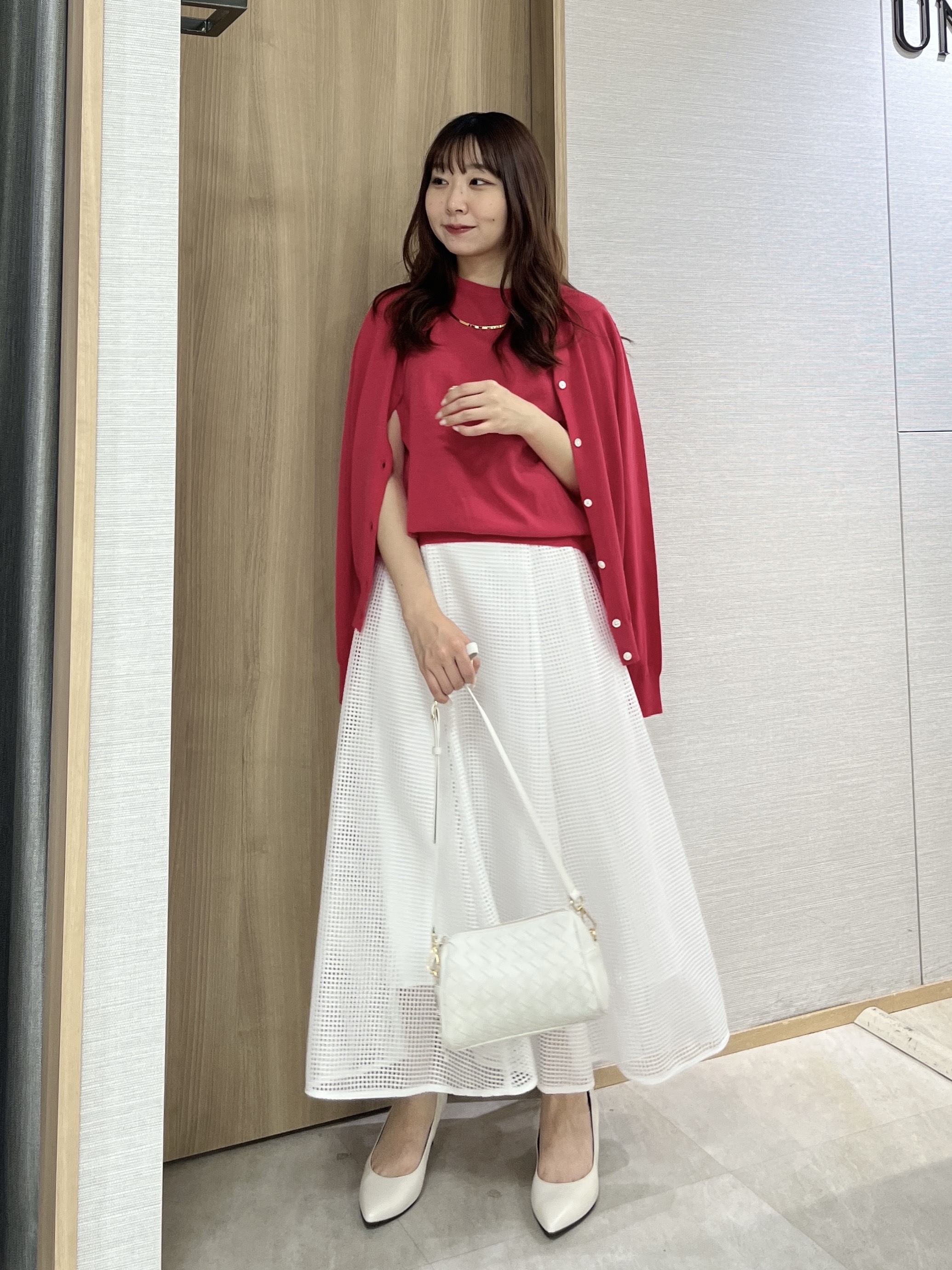 KAHOさんの「UNTITLED｜【9色展開/アンサンブル可/洗える】コットンベーシックニット」を使ったコーディネート