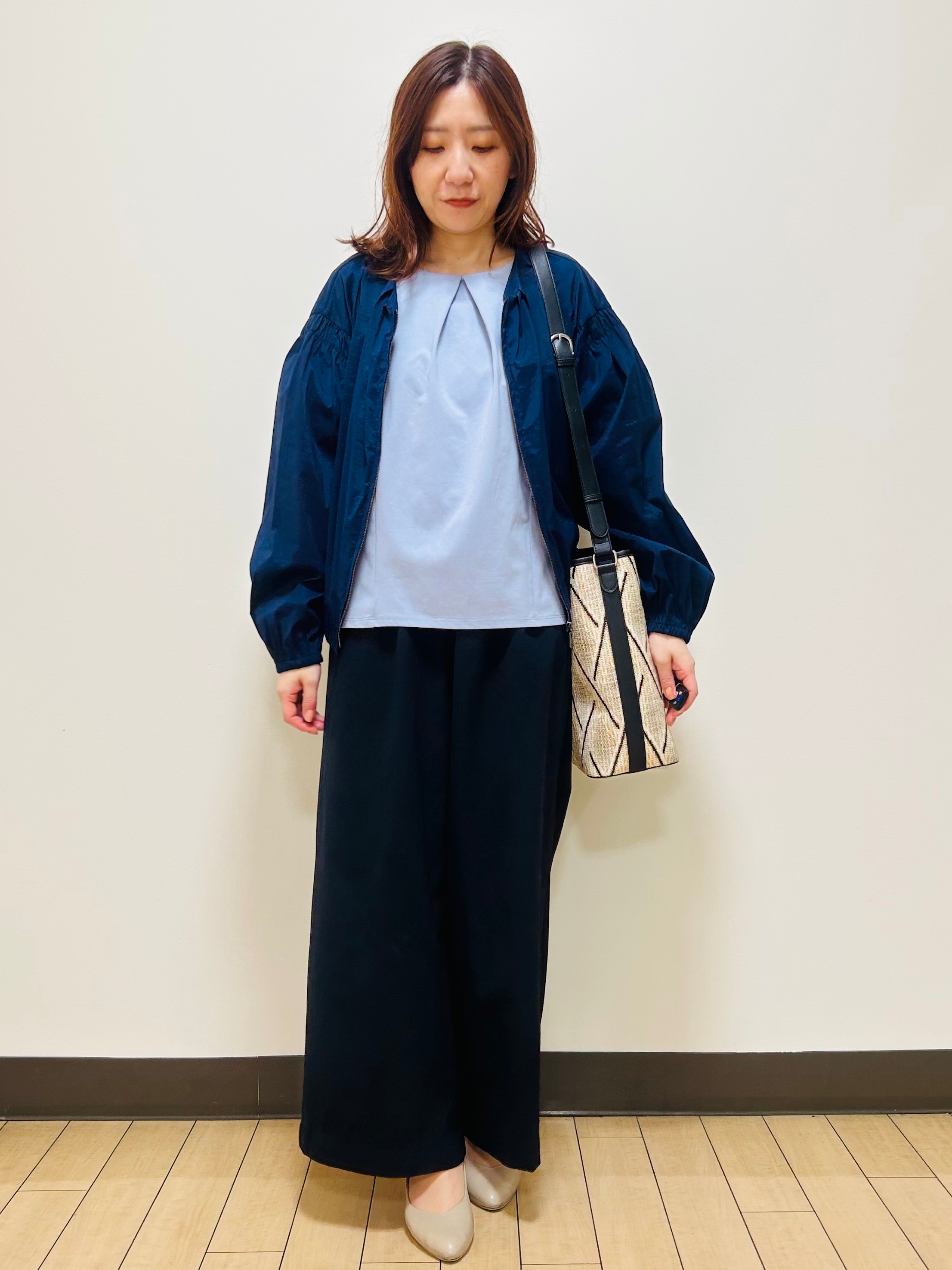 miiiさんの「Reflect｜フロントファスナーシアーブルゾン」を使ったコーディネート