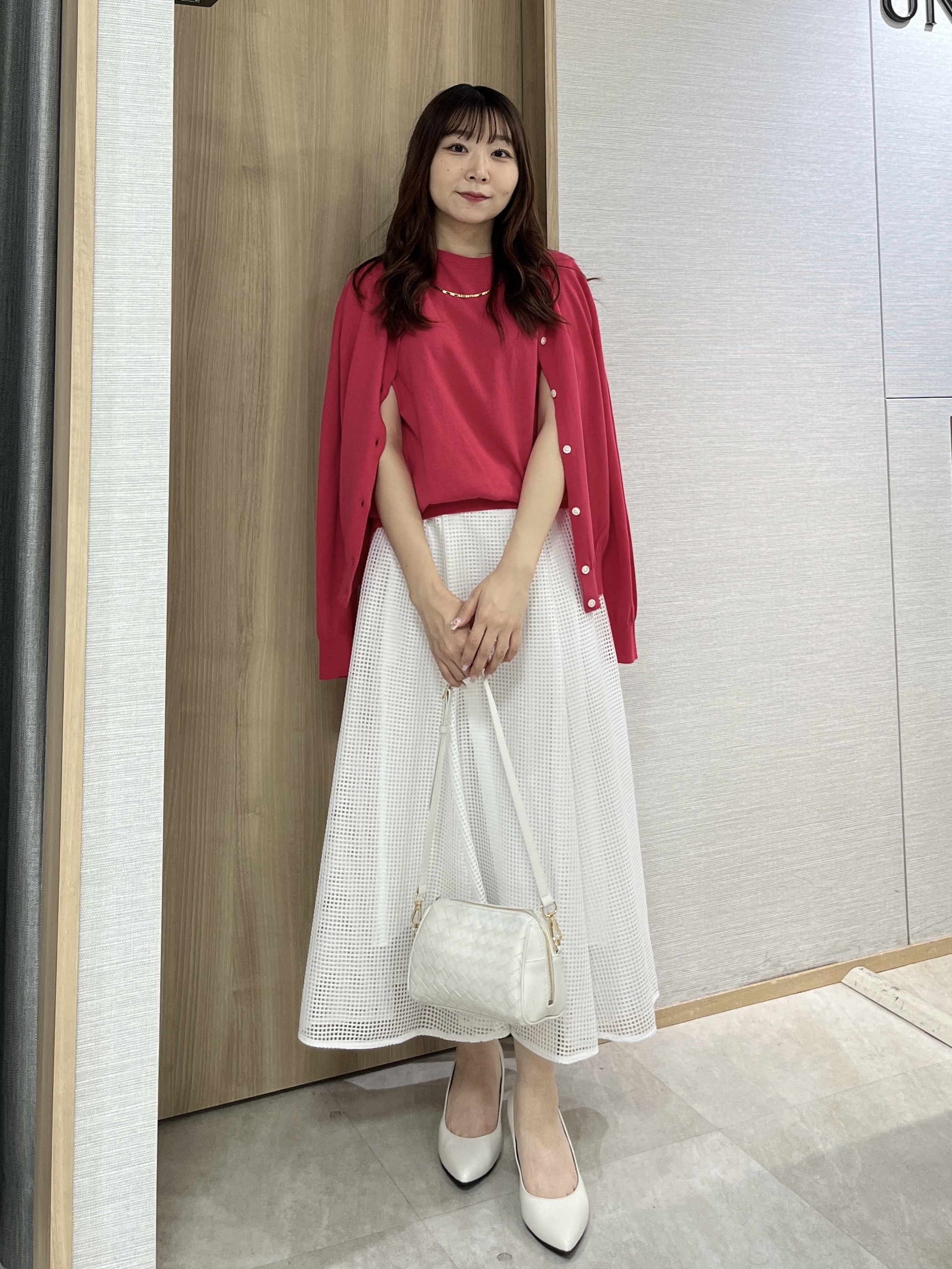 KAHOさんの「UNTITLED｜【9色展開/アンサンブル可/洗える】コットンベーシックニット」を使ったコーディネート
