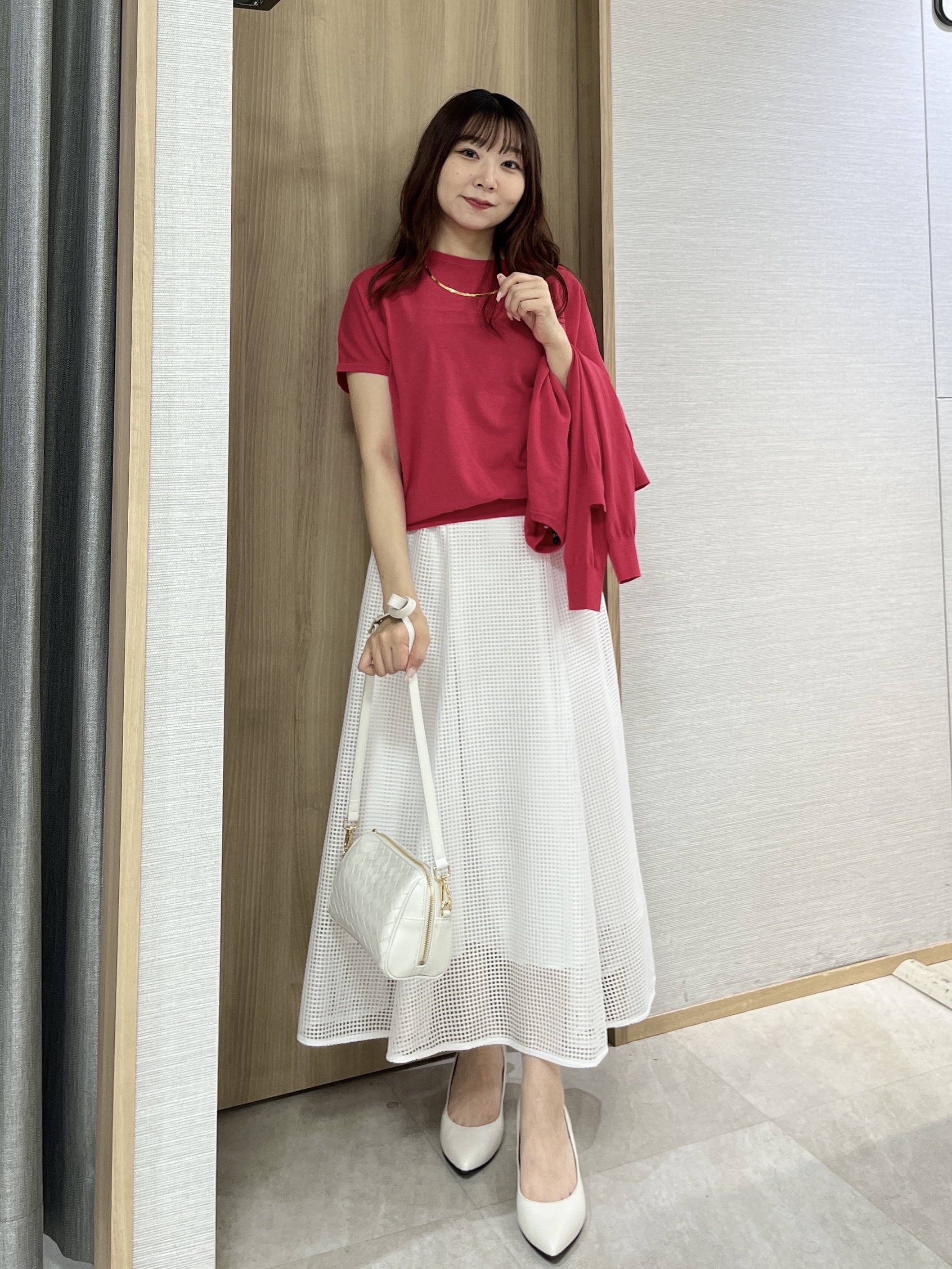 KAHOさんの「UNTITLED｜【9色展開/アンサンブル可/洗える】コットンベーシックニット」を使ったコーディネート