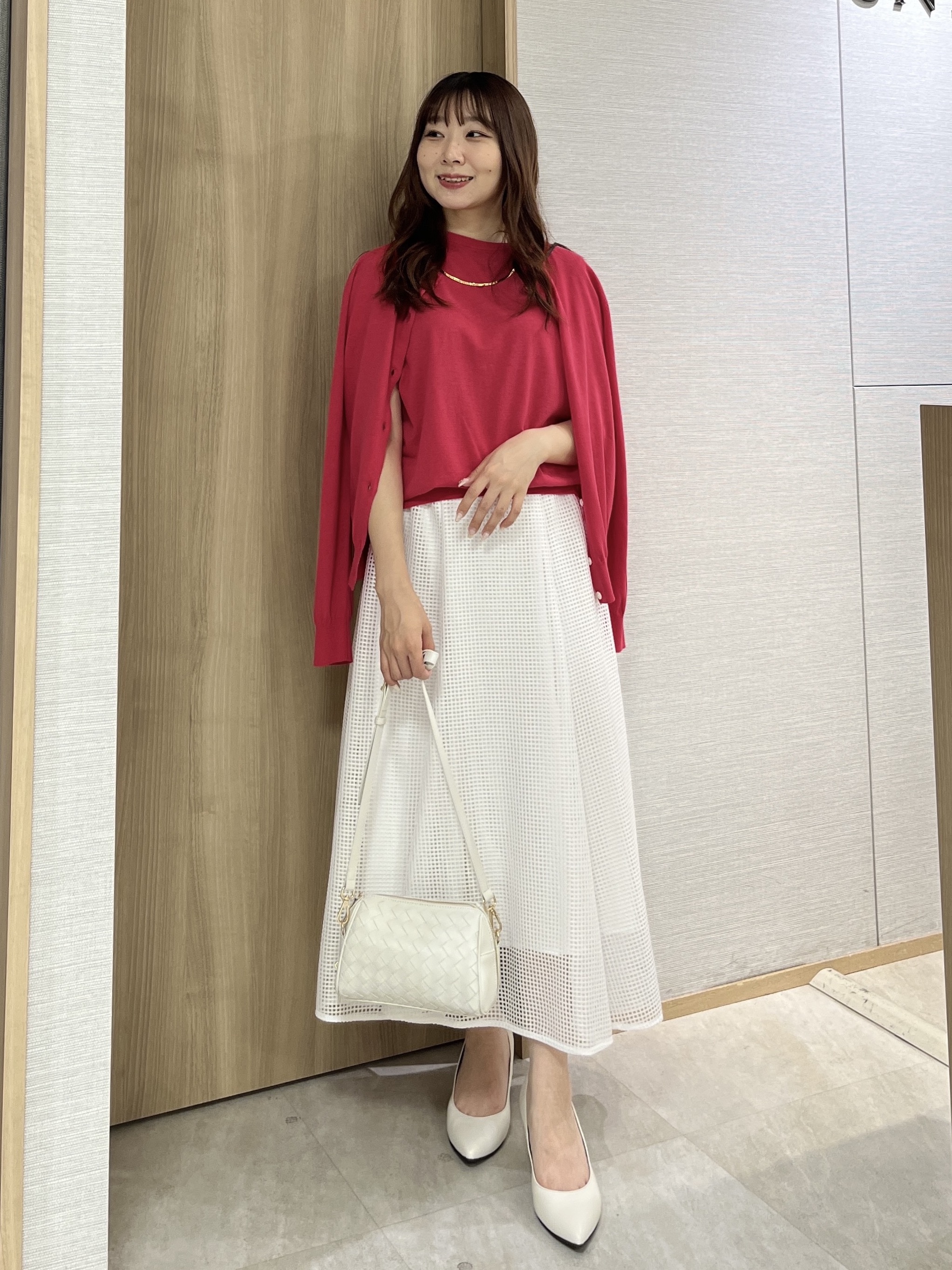 KAHOさんの「UNTITLED｜【9色展開/アンサンブル可/洗える】コットンベーシックニット」を使ったコーディネート