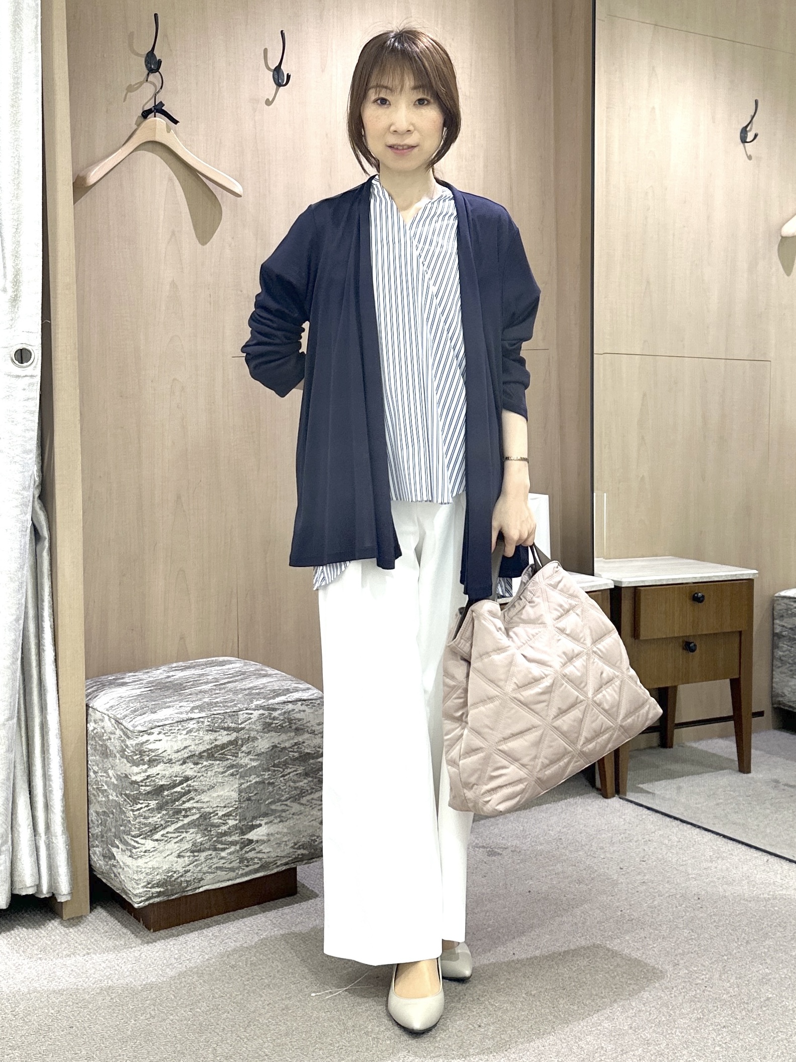 Miwaさんの「UNTITLED｜【多機能付き】バックプリーツデザインブラウス」を使ったコーディネート