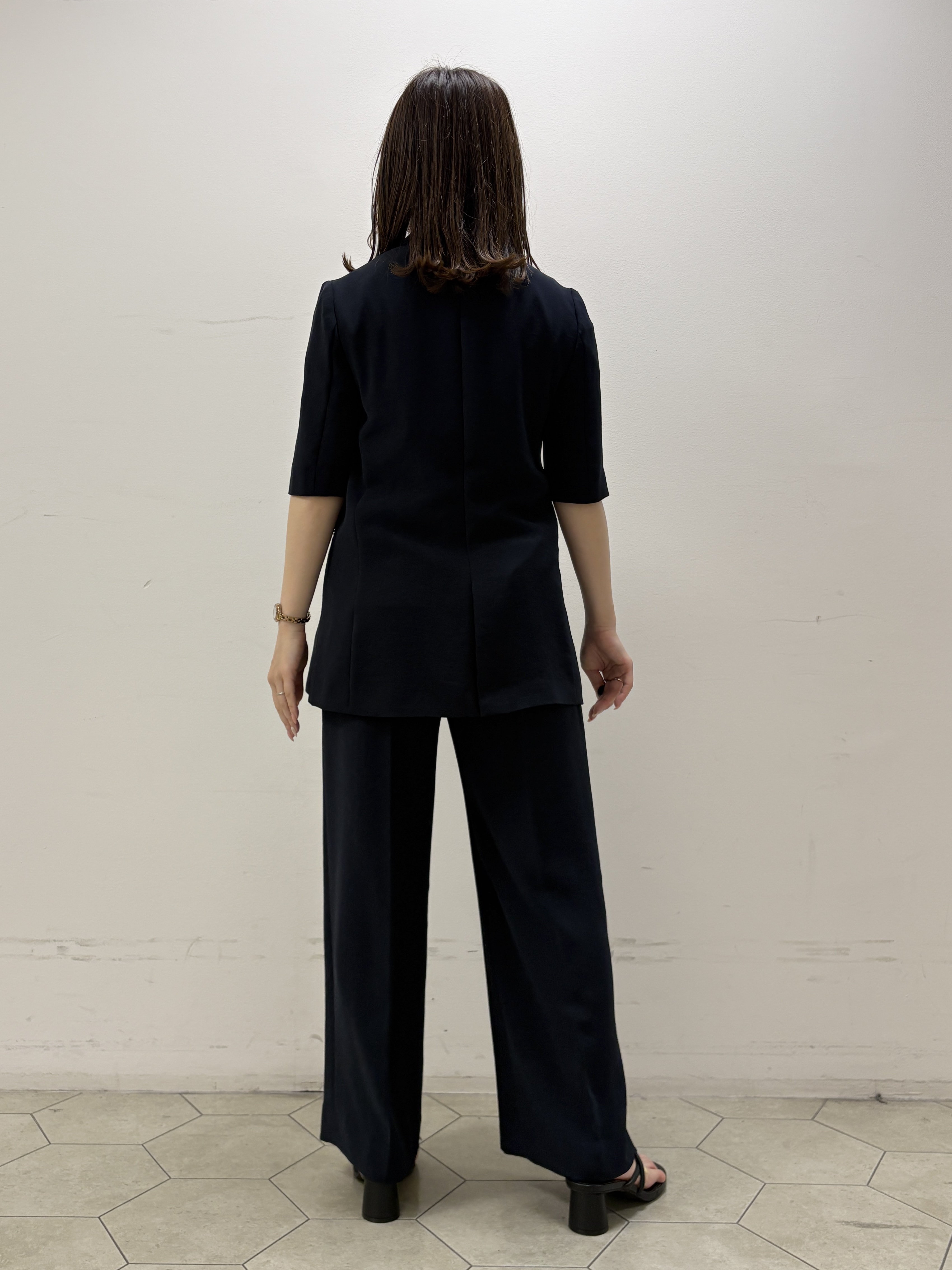 kahoさんの「INDIVI｜【着る日傘】ハーフスリーブダブルジャケット」を使ったコーディネート