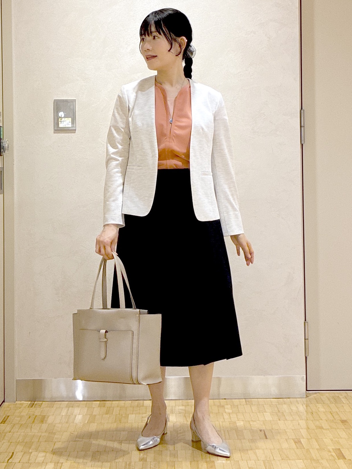  beni_gingerさんの「Reflect｜【SS-4Lサイズ／UVカット／接触冷感】匠ジャケット／ノーカラー」を使ったコーディネート