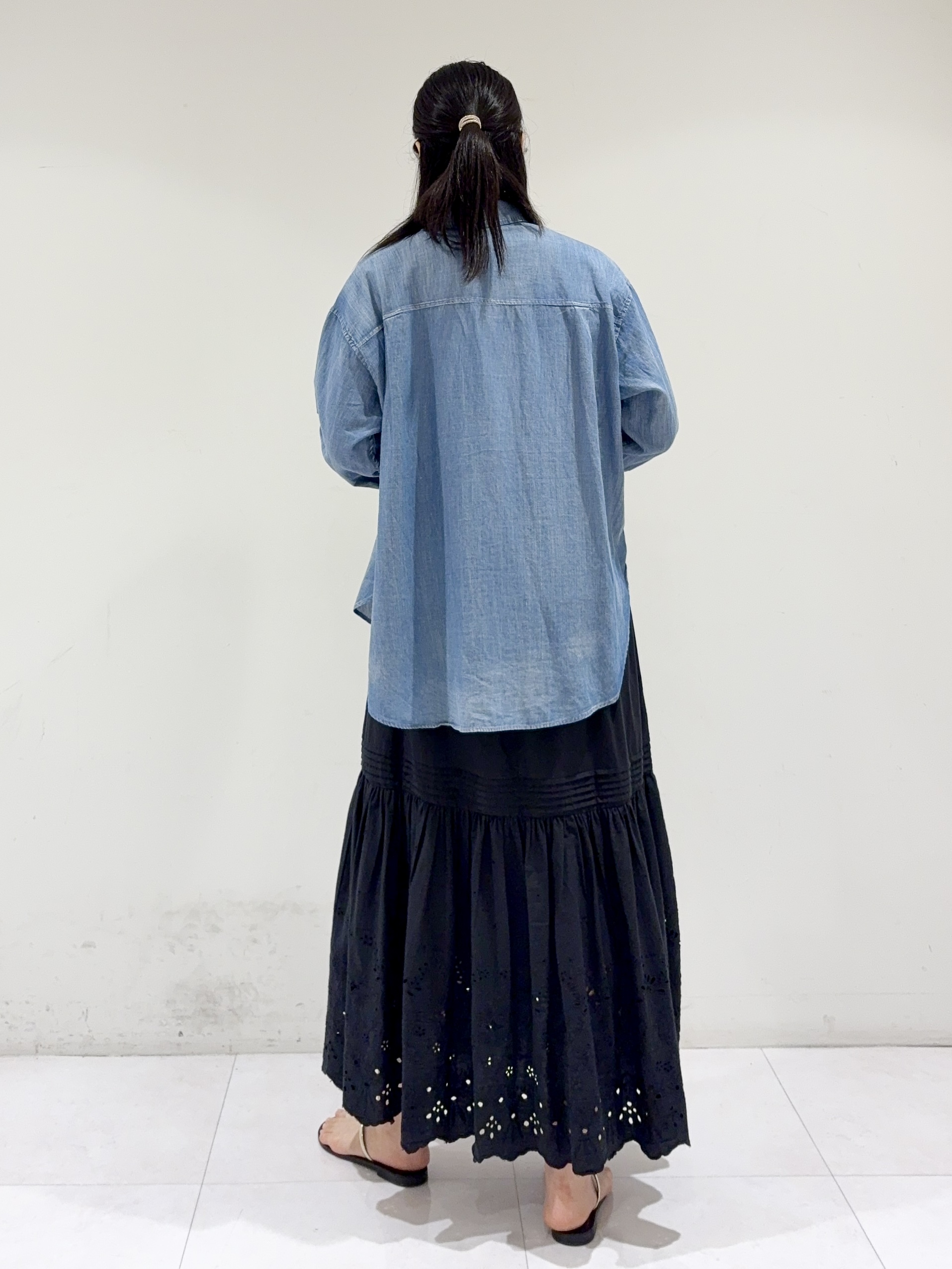 ayaさんの「DRESSTERIOR｜【接触冷感／抗菌防臭／消臭】アイスクリアコットンフレンチスリーブT」を使ったコーディネート