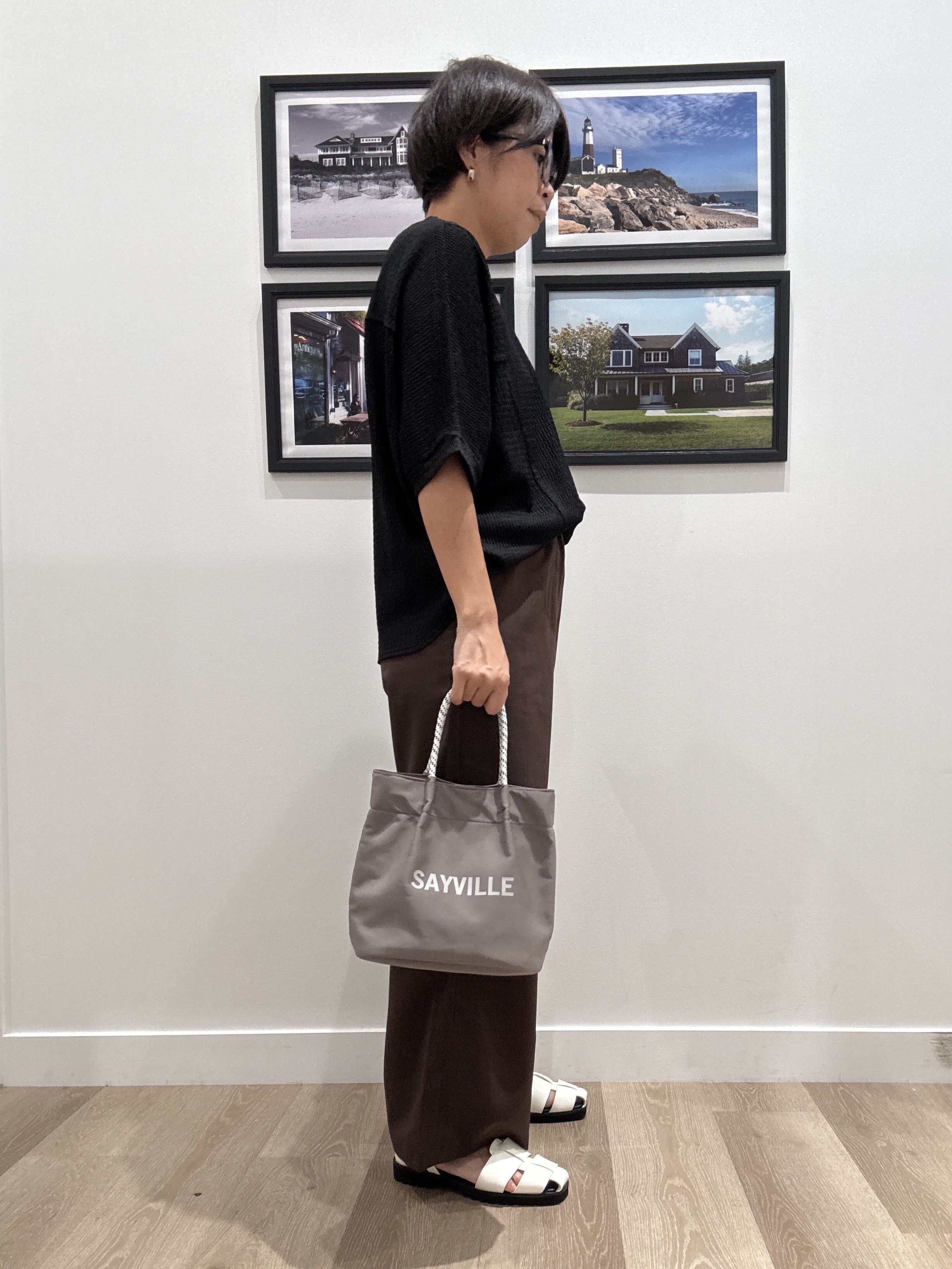 Naoさんの「Dessin｜シュリンクジャージ カットソー」を使ったコーディネート