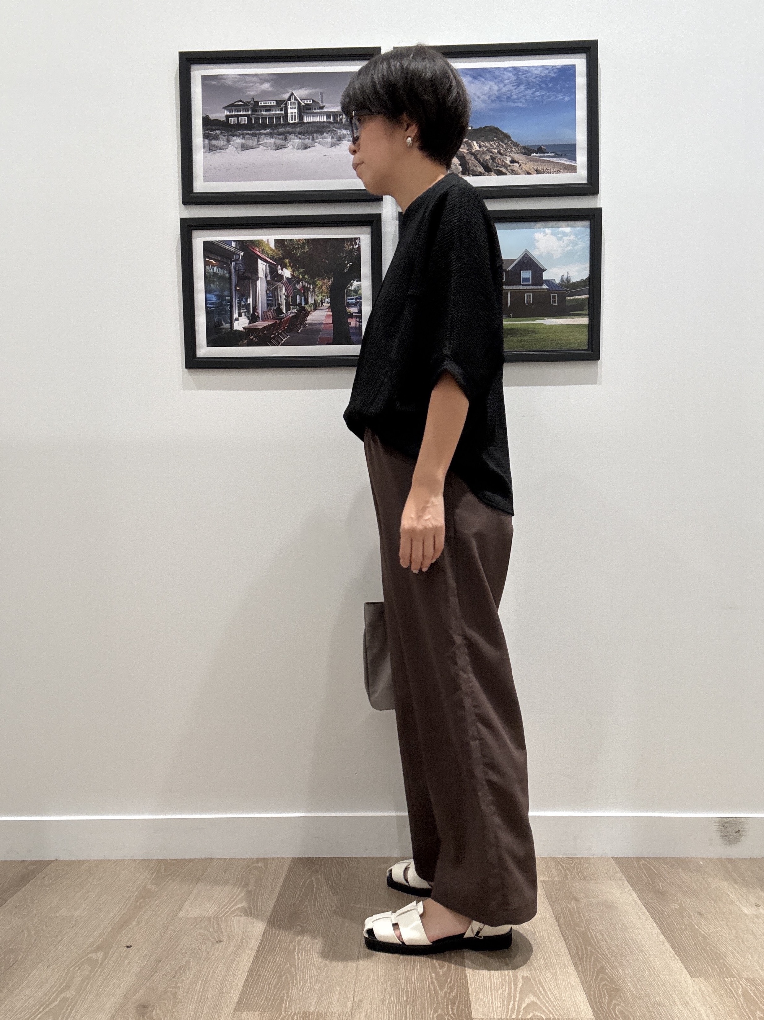Naoさんの「Dessin｜シュリンクジャージ カットソー」を使ったコーディネート