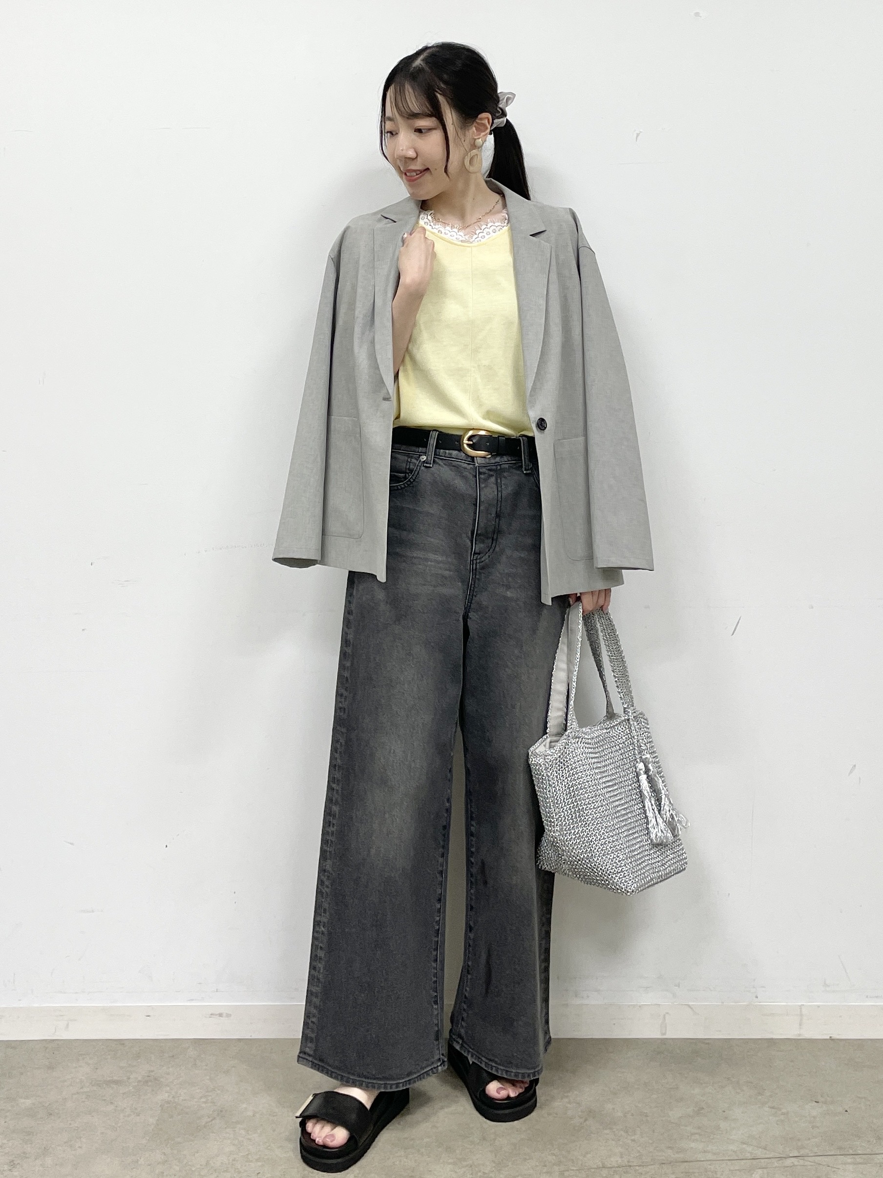 Momoさんの「Reflect｜【SS-4Lサイズ／接触冷感／シワになりにくい】リラクシーテーラードジャケット」を使ったコーディネート