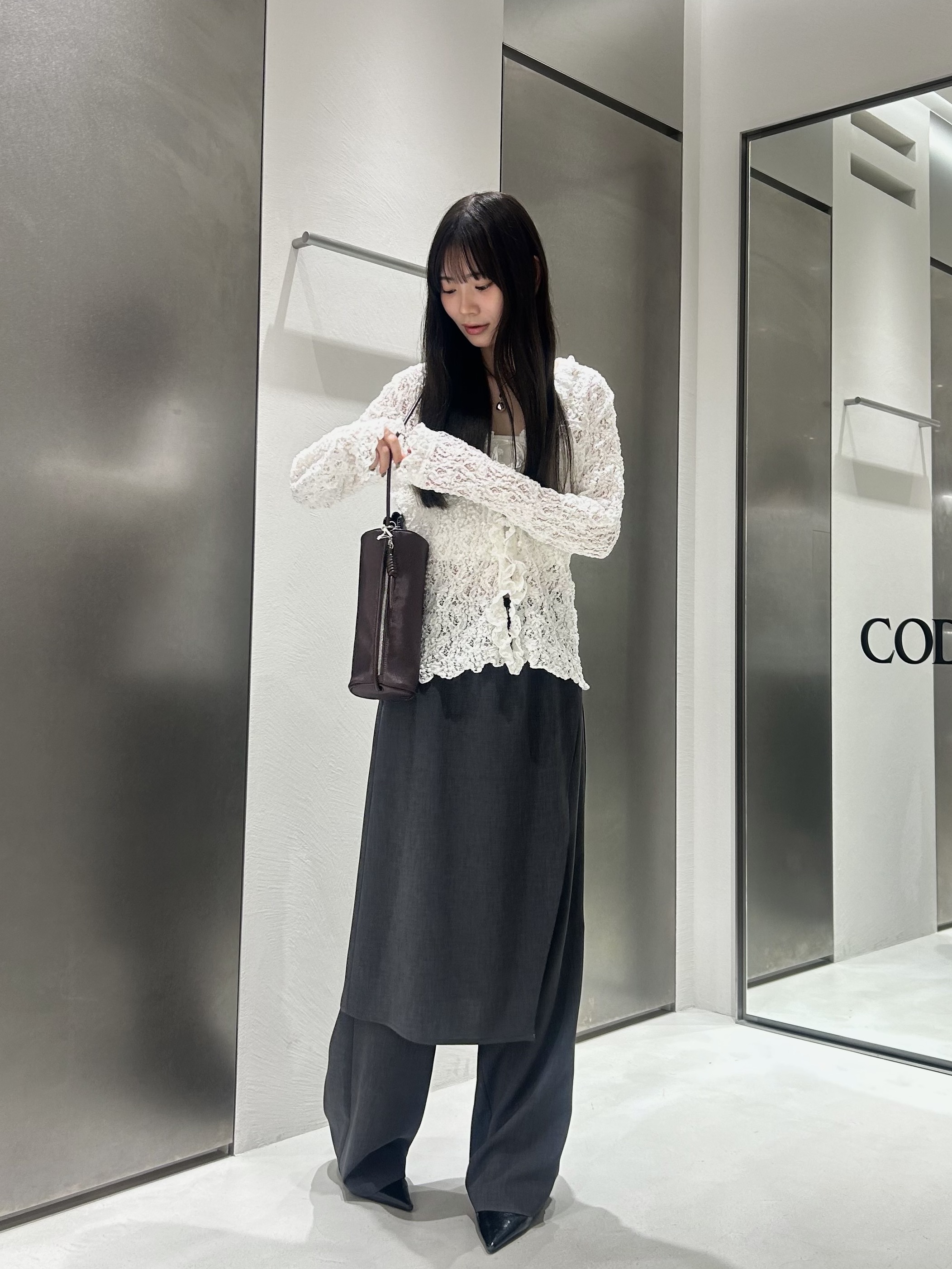 miniさんの「CODE A｜【Re】【Cup-in】bandeau bra short top」を使ったコーディネート