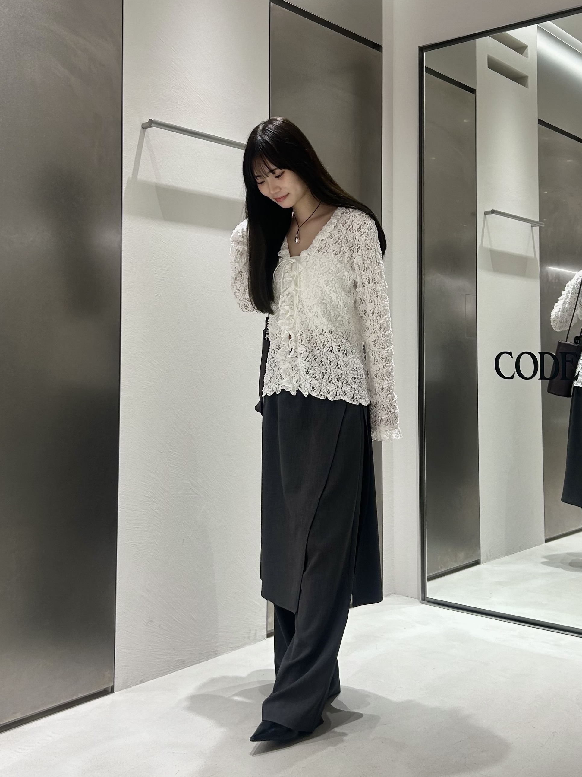 miniさんの「CODE A｜【Re】【Cup-in】bandeau bra short top」を使ったコーディネート