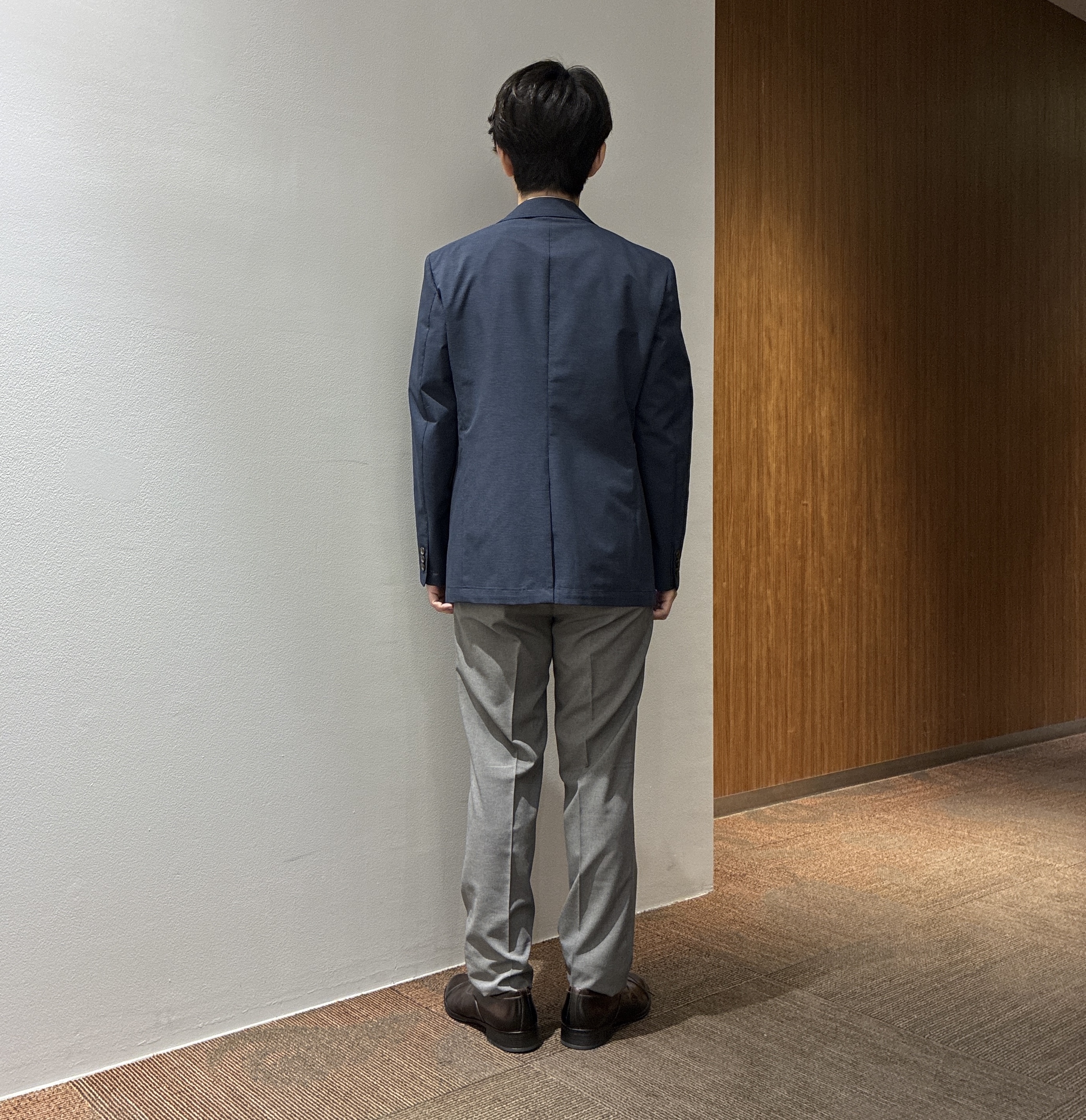 わいずみさんの「TAKEO KIKUCHI｜【抗菌防臭】COOL DOTS（R）ドビープリント ジャケット」を使ったコーディネート