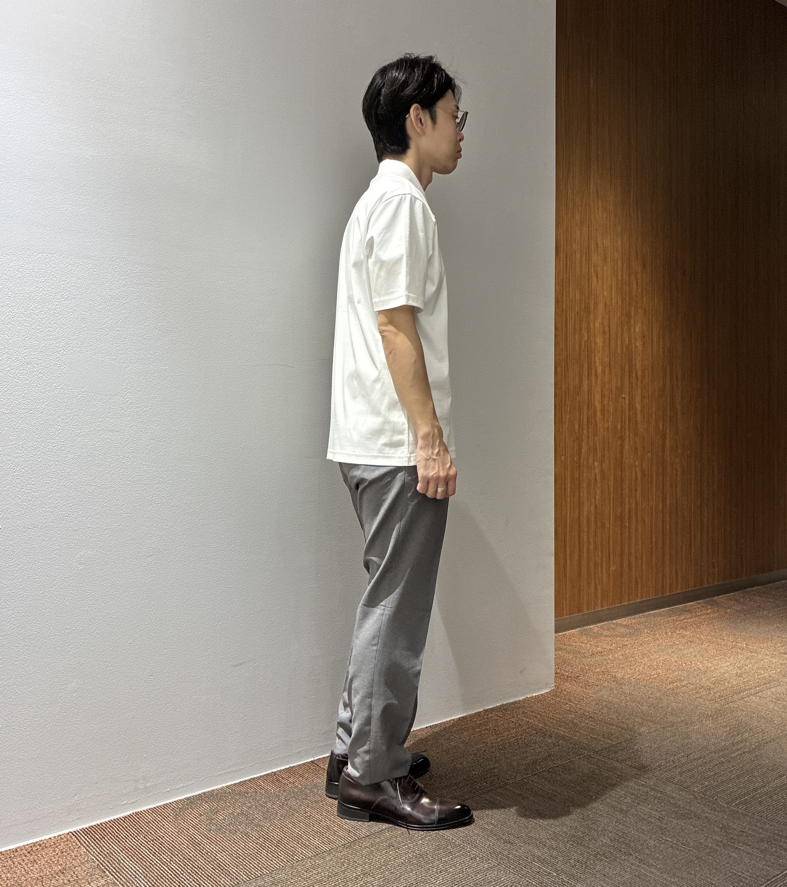 わいずみさんの「TAKEO KIKUCHI｜【抗菌防臭】COOL DOTS（R）ドビープリント ジャケット」を使ったコーディネート