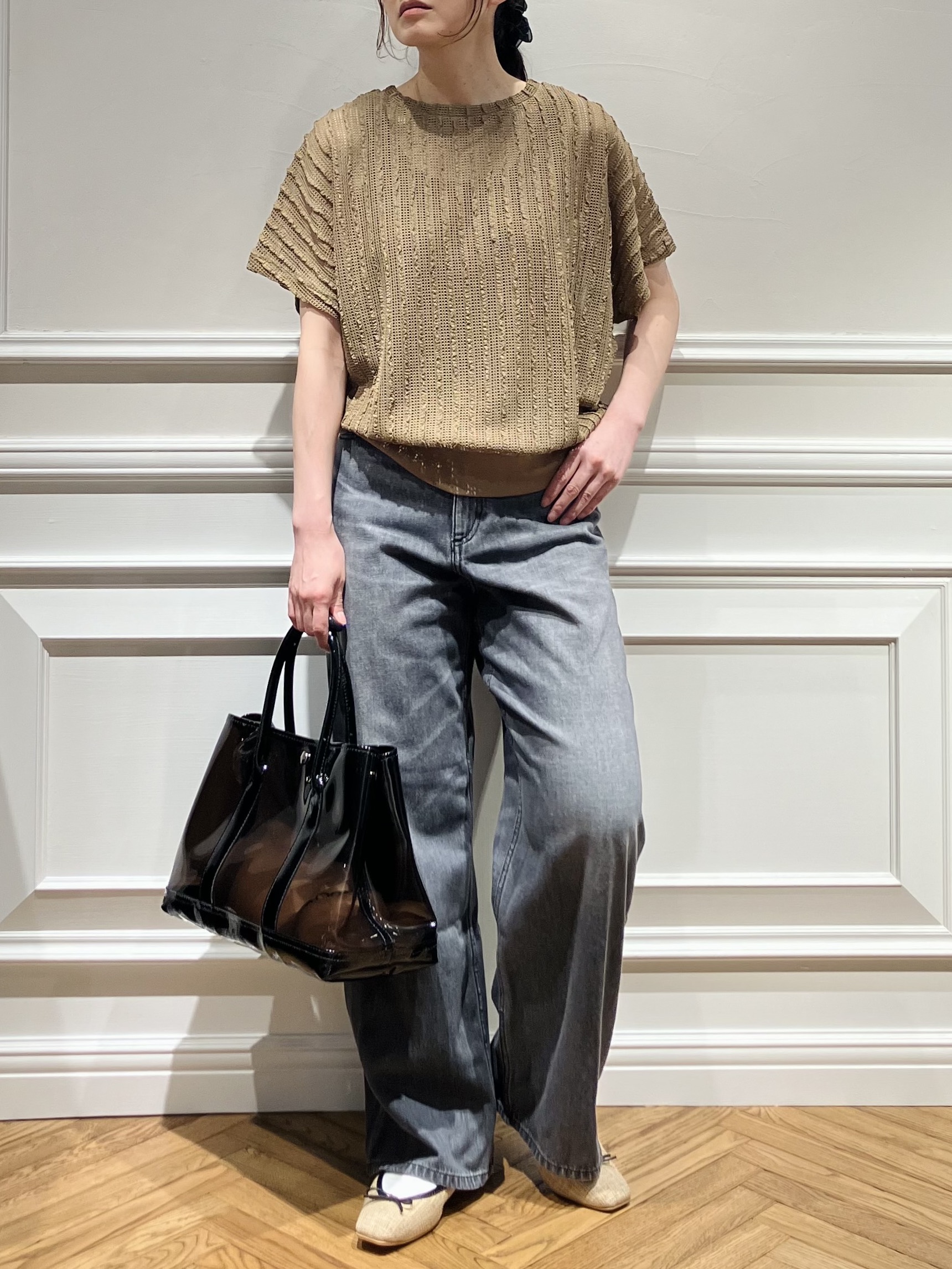 TSUKUIさんの「DRESSTERIOR｜シアーメッシュプルオーバー」を使ったコーディネート